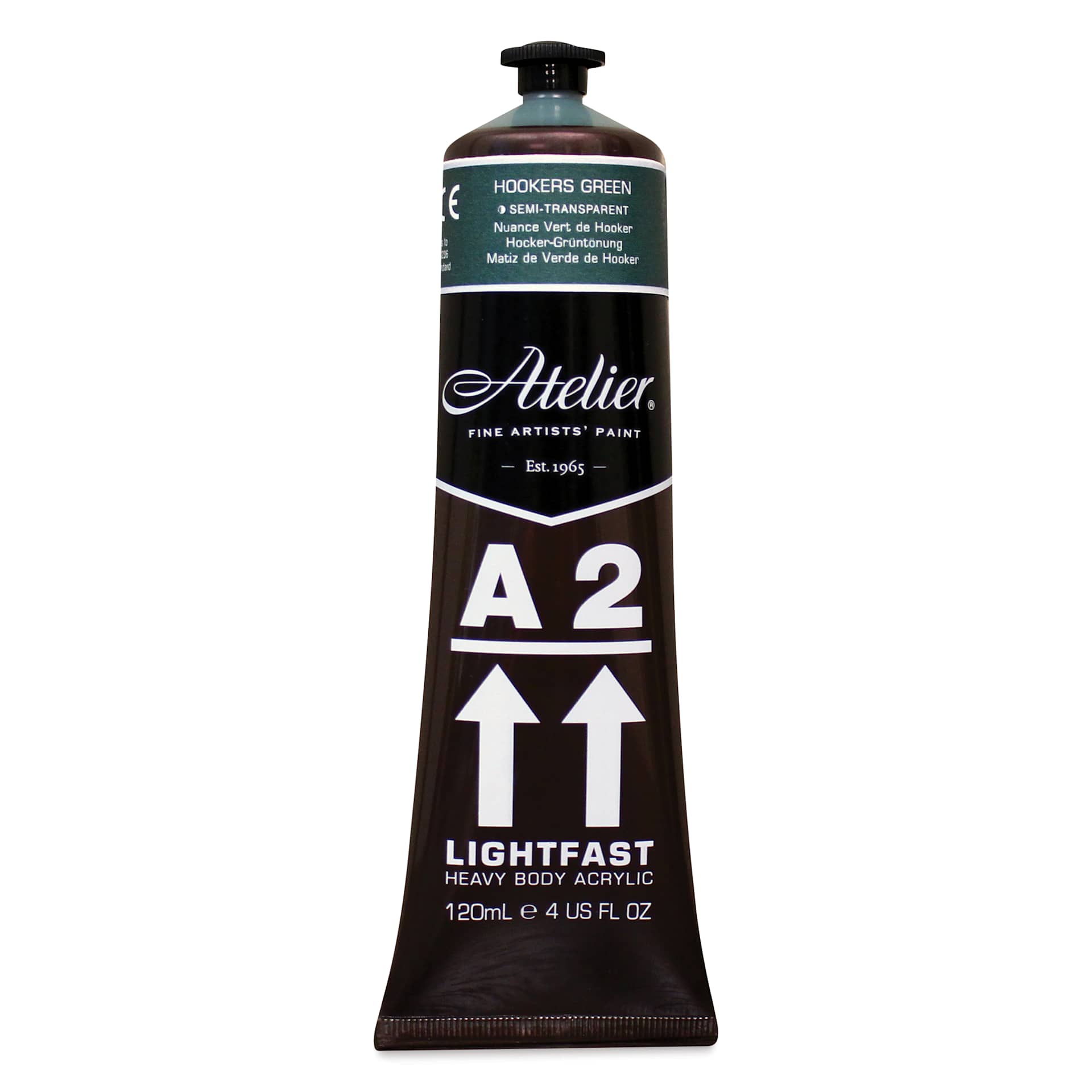 Chroma A2 Student Acrylics - Hookers Green Hue, 120 ml tube