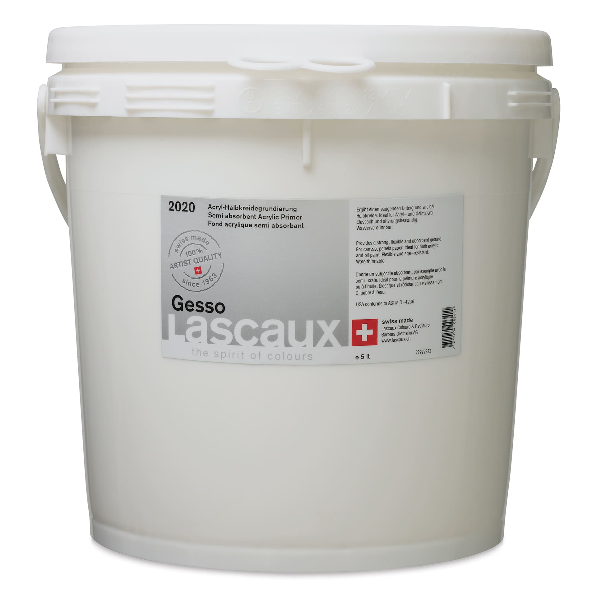 Lascaux Primer Gesso - 5L bucket Lascaux Primer Gesso - 5L bucket