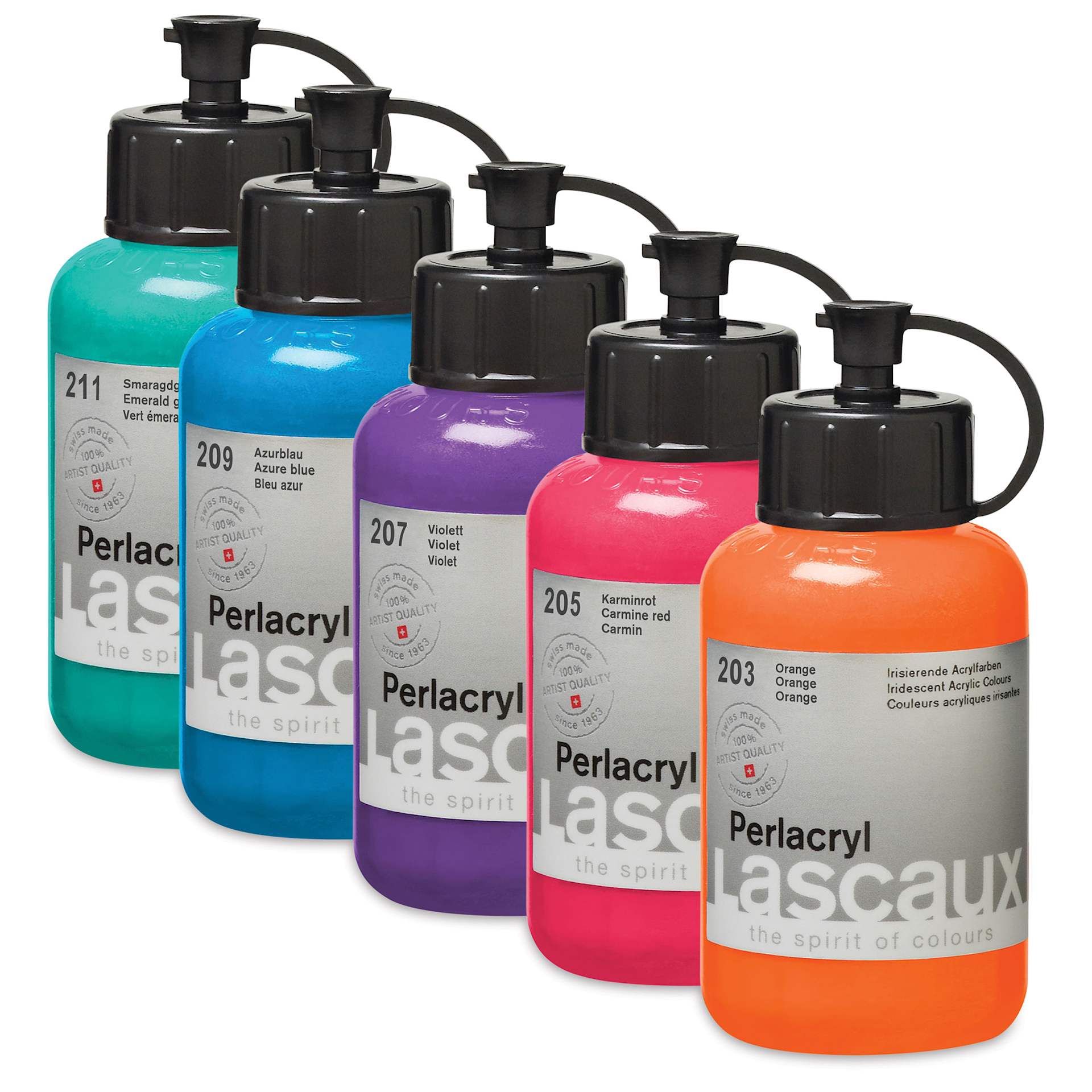 Lascaux Perlacryl Iridescent Acrylic Paints