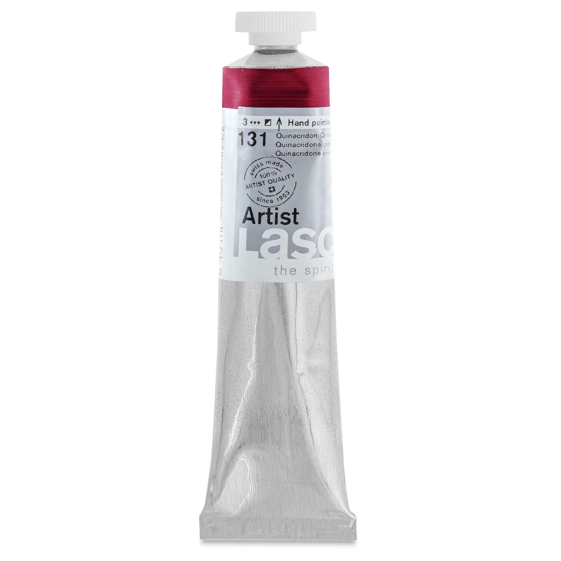 Lascaux Artist Acrylics - Quinacridone Crimson, 45 ml tube
