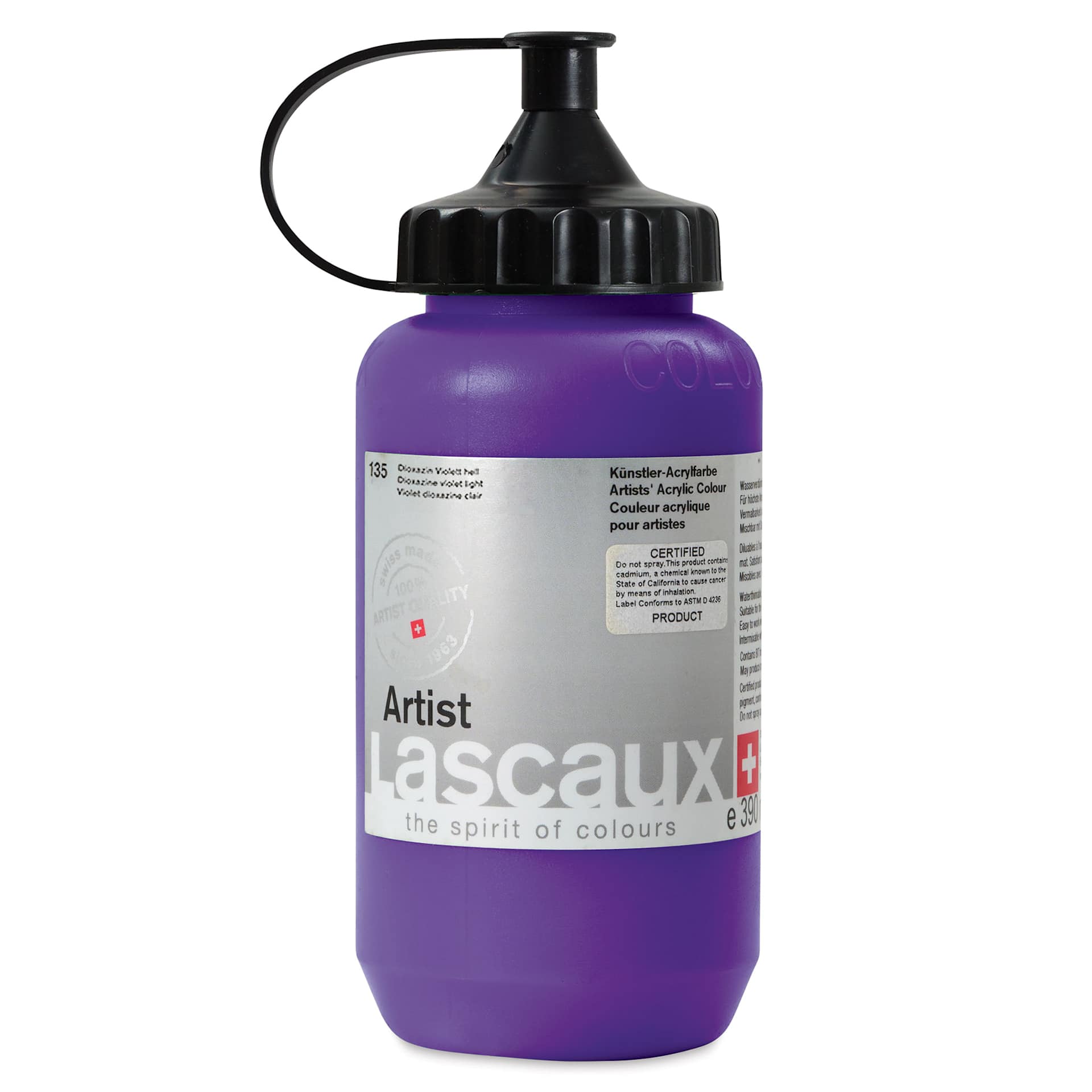 Lascaux Artist Acrylics - Dioxazine Violet Light, 390 ml Tube