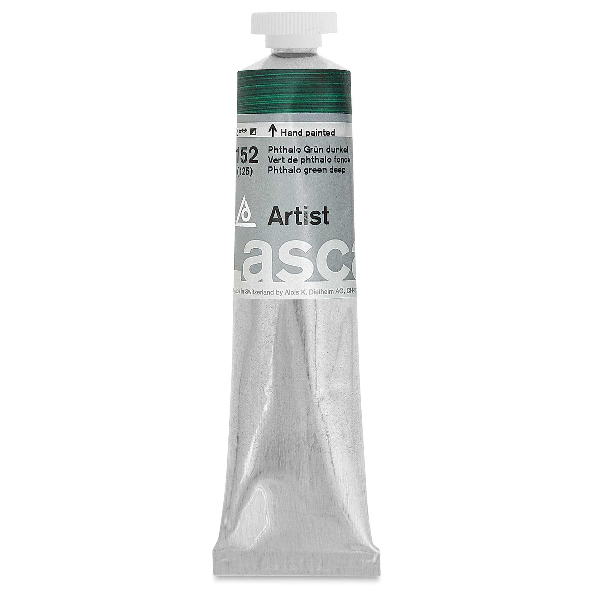 Lascaux Artist Acrylics - Phthalo Green Deep, 45 ml tube