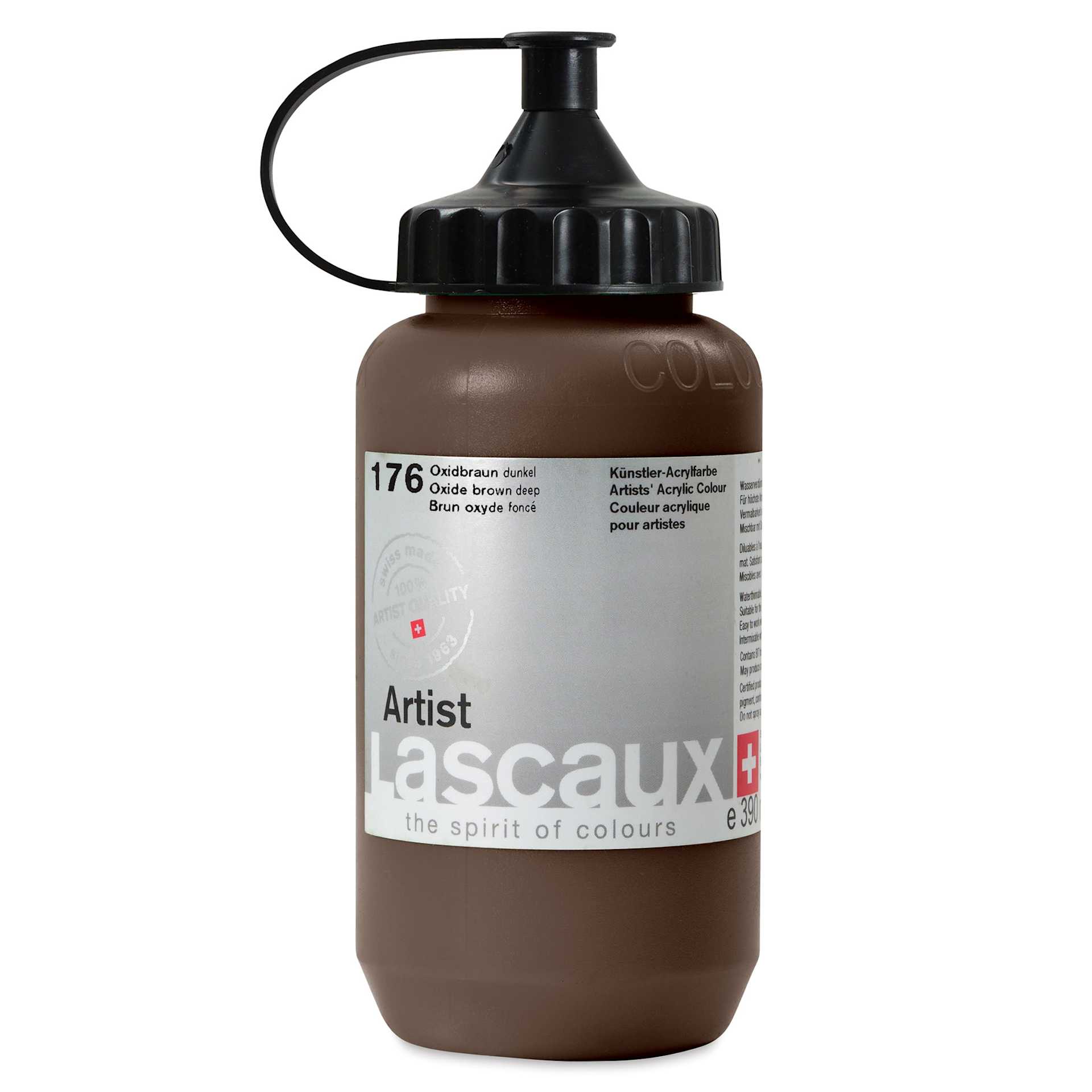 Lascaux Artist Acrylics - Oxide Brown Dark, 390 ml Bottle