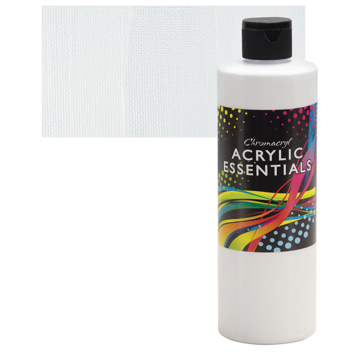 Chromacryl Acrylic Essentials - White, 500 ml and swatch