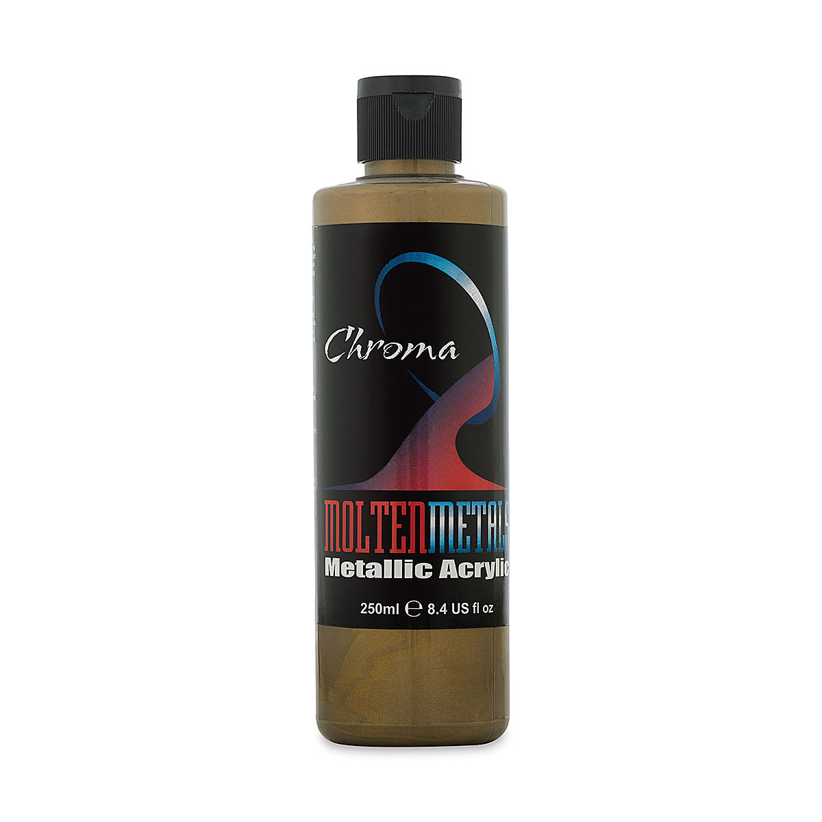Chroma Molten Metals Acrylics - Aged Bronze, 8 oz bottle