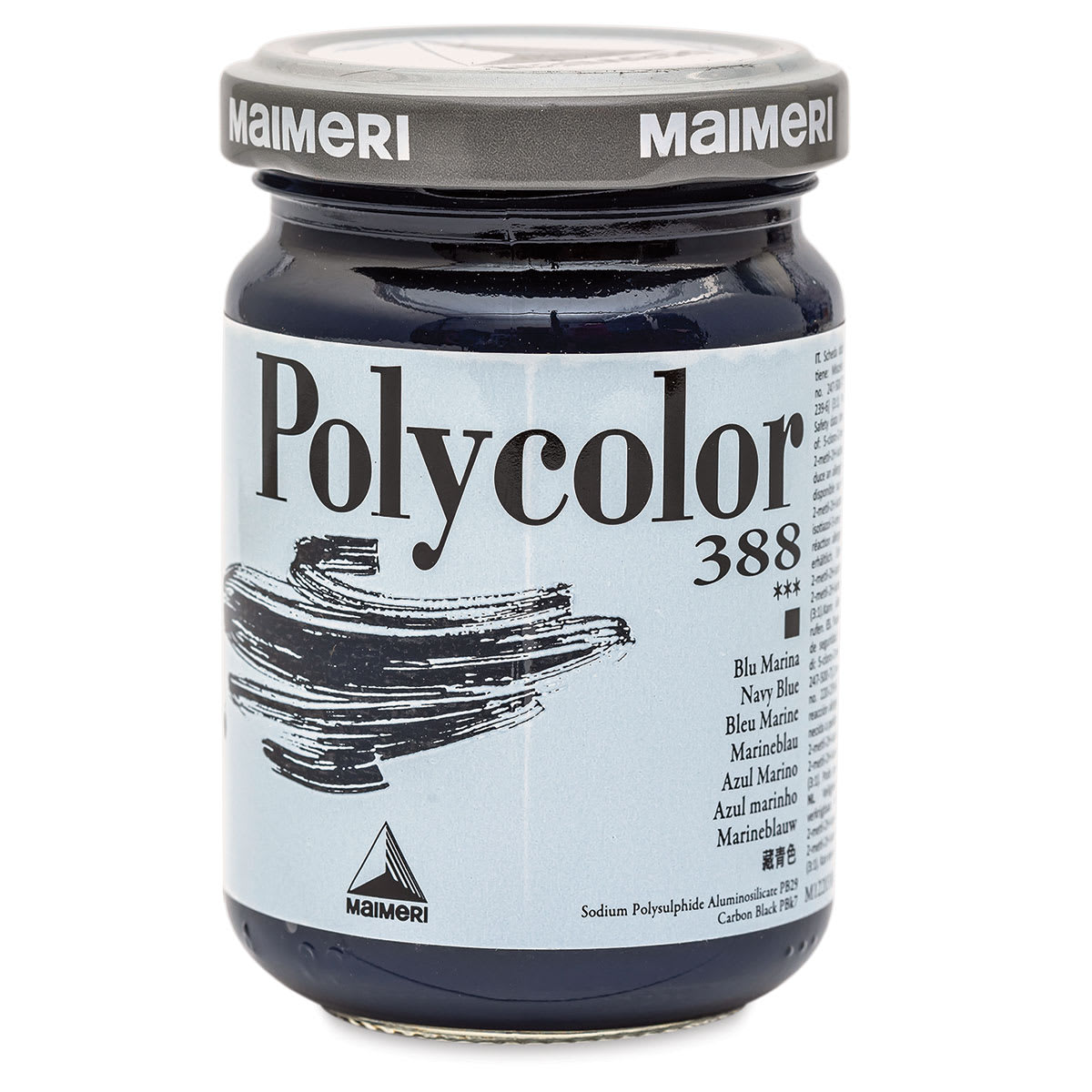 Maimeri Polycolor Vinyl Paints - Navy Blue, 140 ml jar