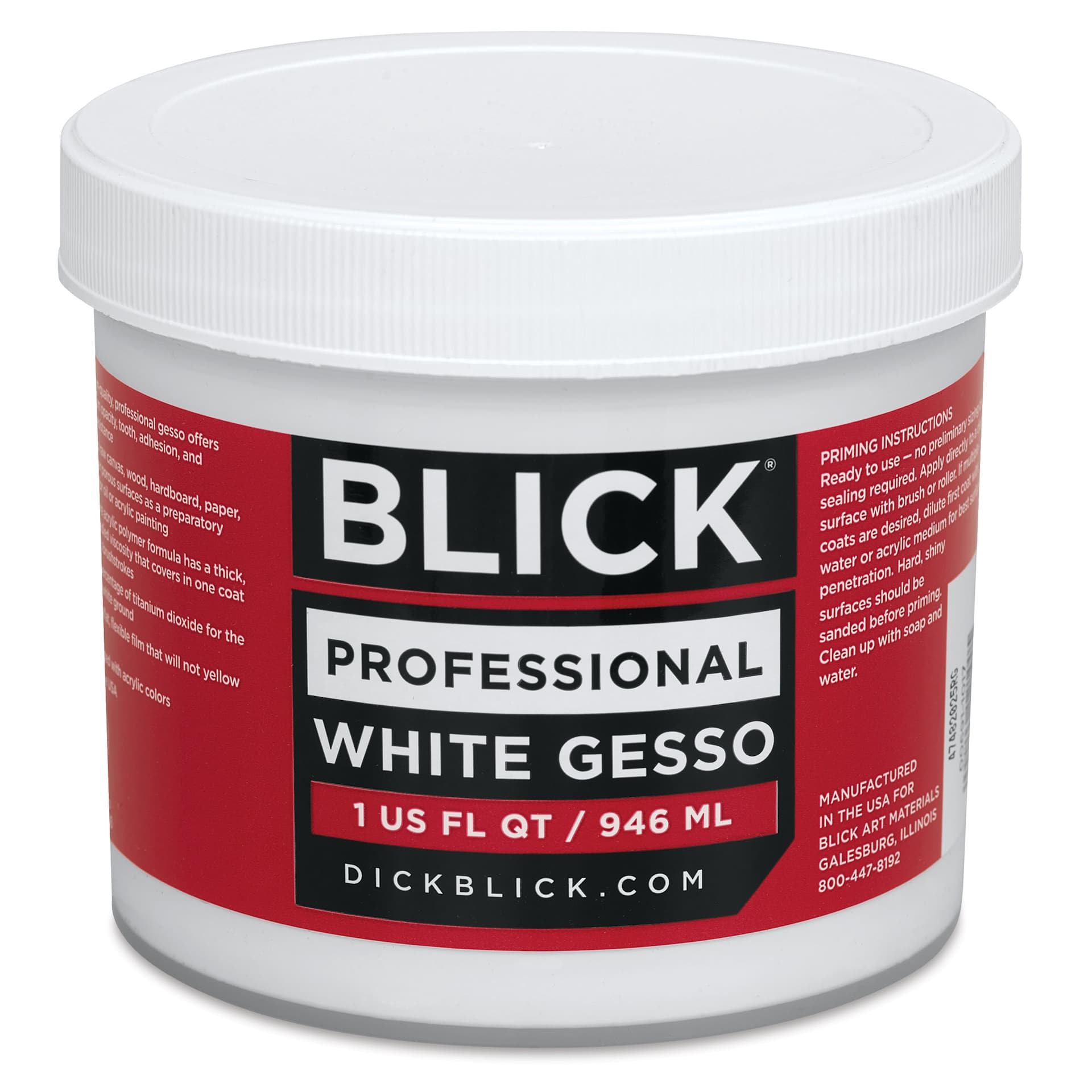 Blick Professional Acrylic Gesso Blick Professional Acrylic Gesso