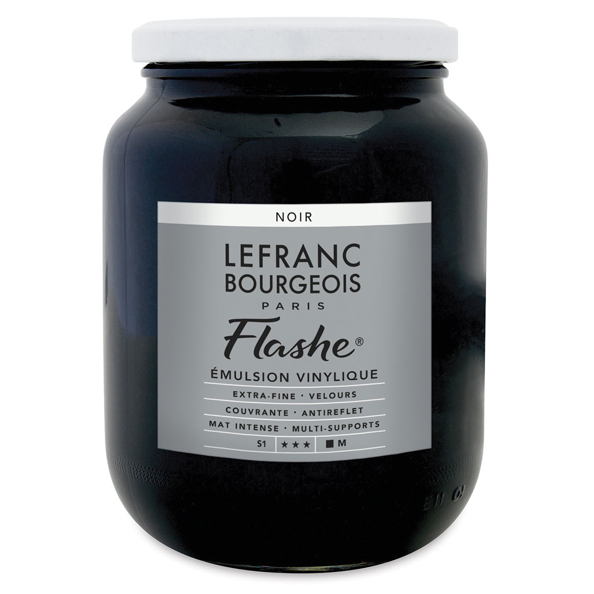 Lefranc & Bourgeois Flashe Vinyl Paint - Black, 750 ml Lefranc & Bourgeois Flashe Vinyl Paint - Black, 750 ml