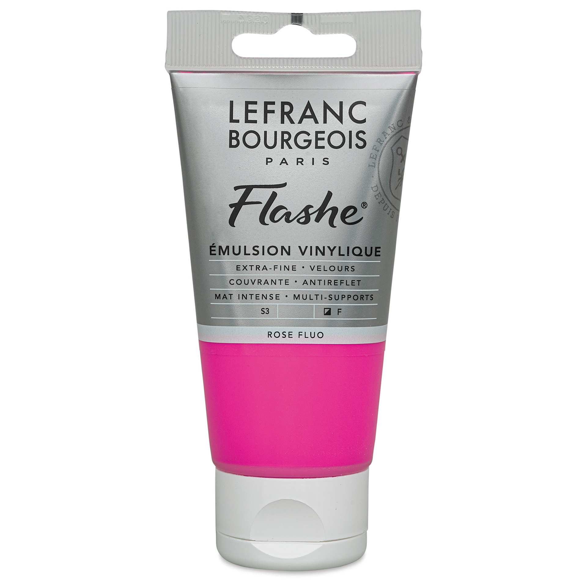 Lefranc & Bourgeois Flashe Vinyl Paint - Fluorescent Pink, 80 ml tube
