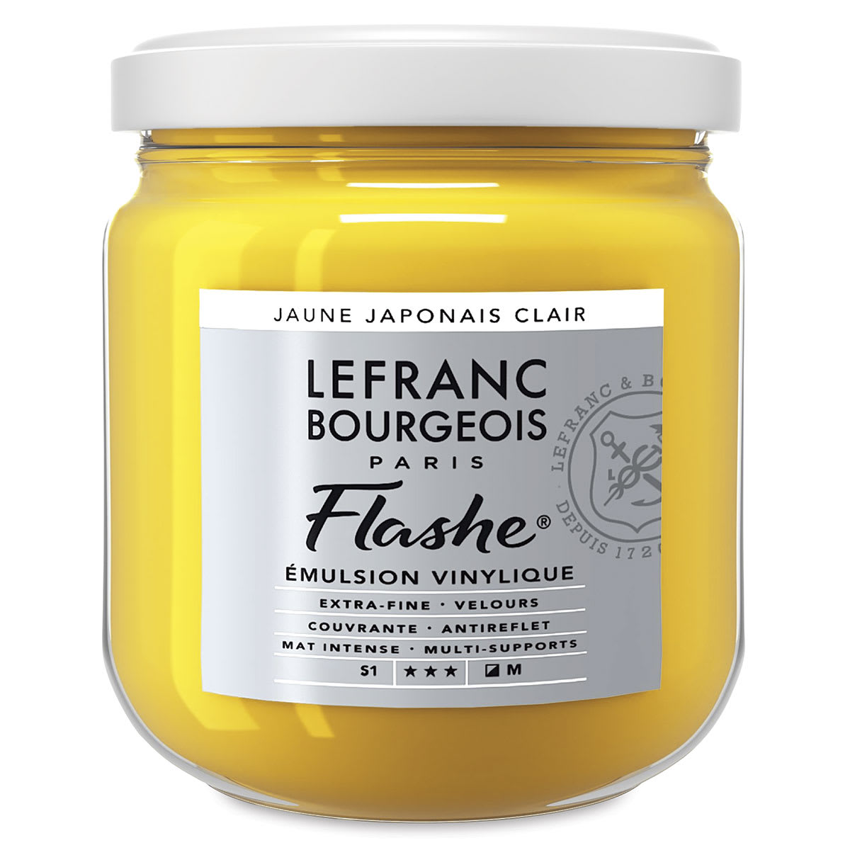 Lefranc & Bourgeois Flashe Vinyl Paint - Japanese Yellow Light, 400 ml jar