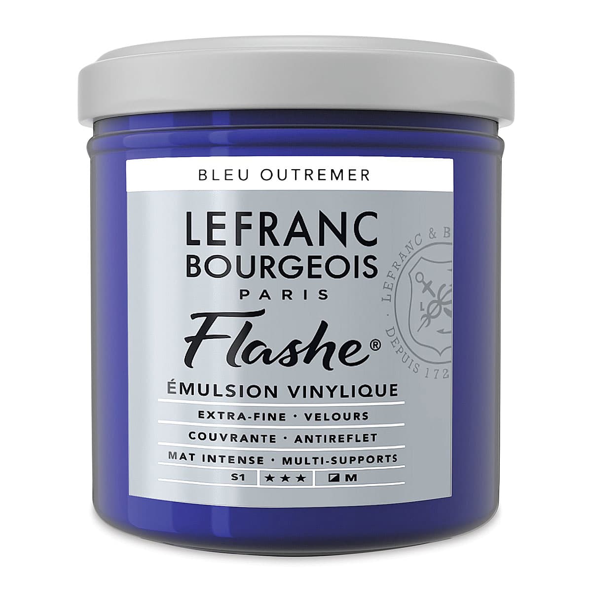 Lefranc & Bourgeois Flashe Vinyl Paint - Ultramarine Blue, 125 ml jar