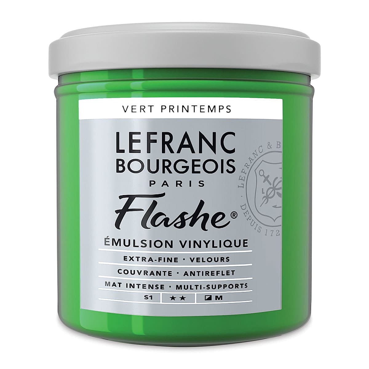 Lefranc & Bourgeois Flashe Vinyl Paint - Spring Green, 125 ml jar