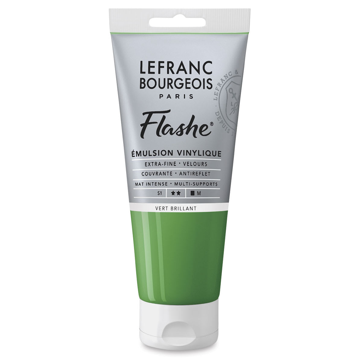 Lefranc & Bourgeois Flashe Vinyl Paint - Brilliant Green, 80 ml