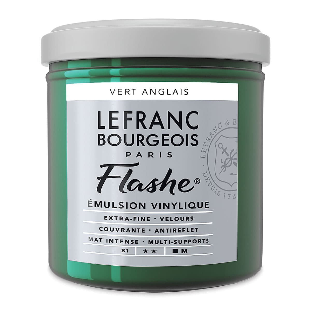 Lefranc & Bourgeois Flashe Vinyl Paint - Chrome Green, 125 ml jar Lefranc & Bourgeois Flashe Vinyl Paint - Chrome Green, 125 ml jar