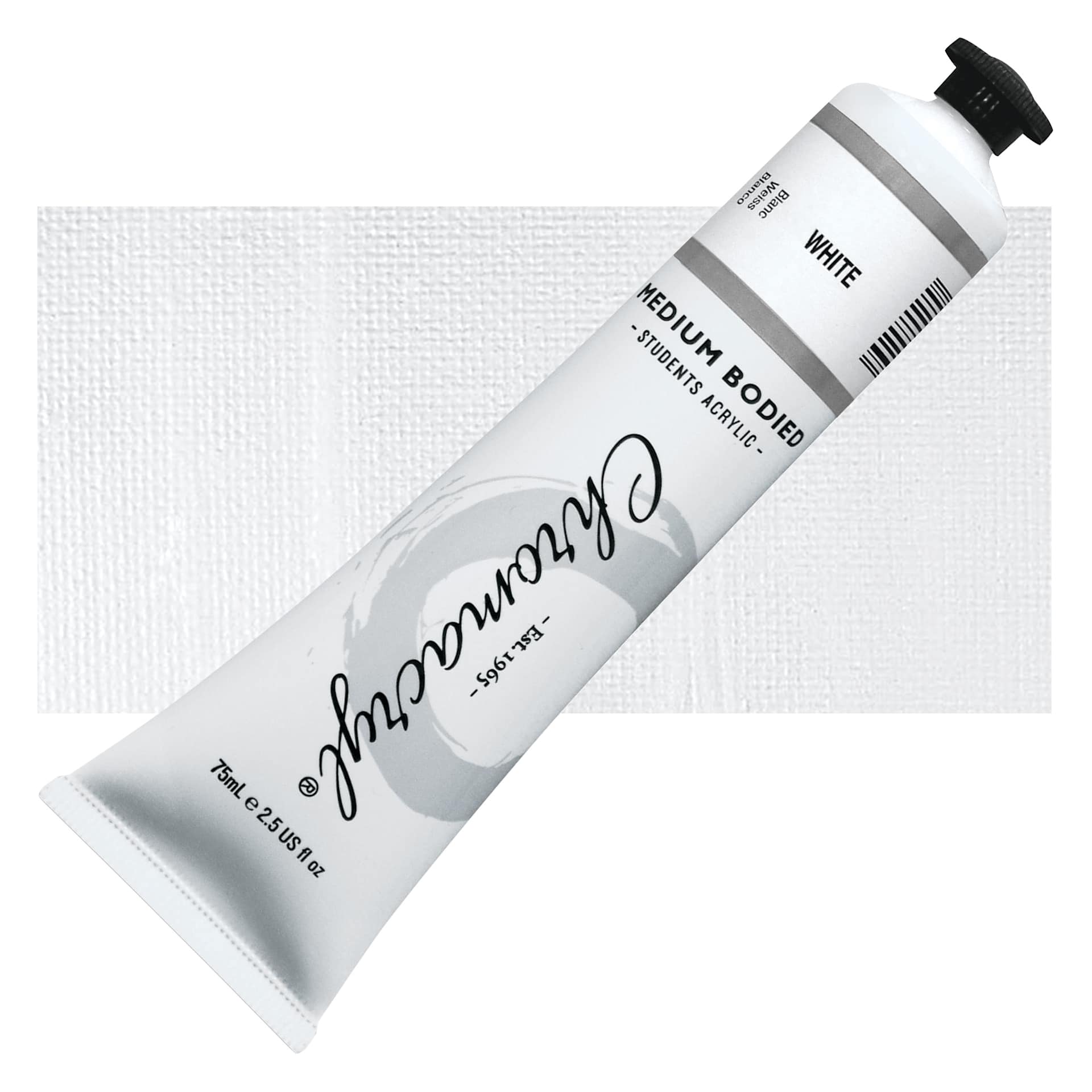 Chromacryl Students' Acrylic - White, 2.5 oz tube and swatch