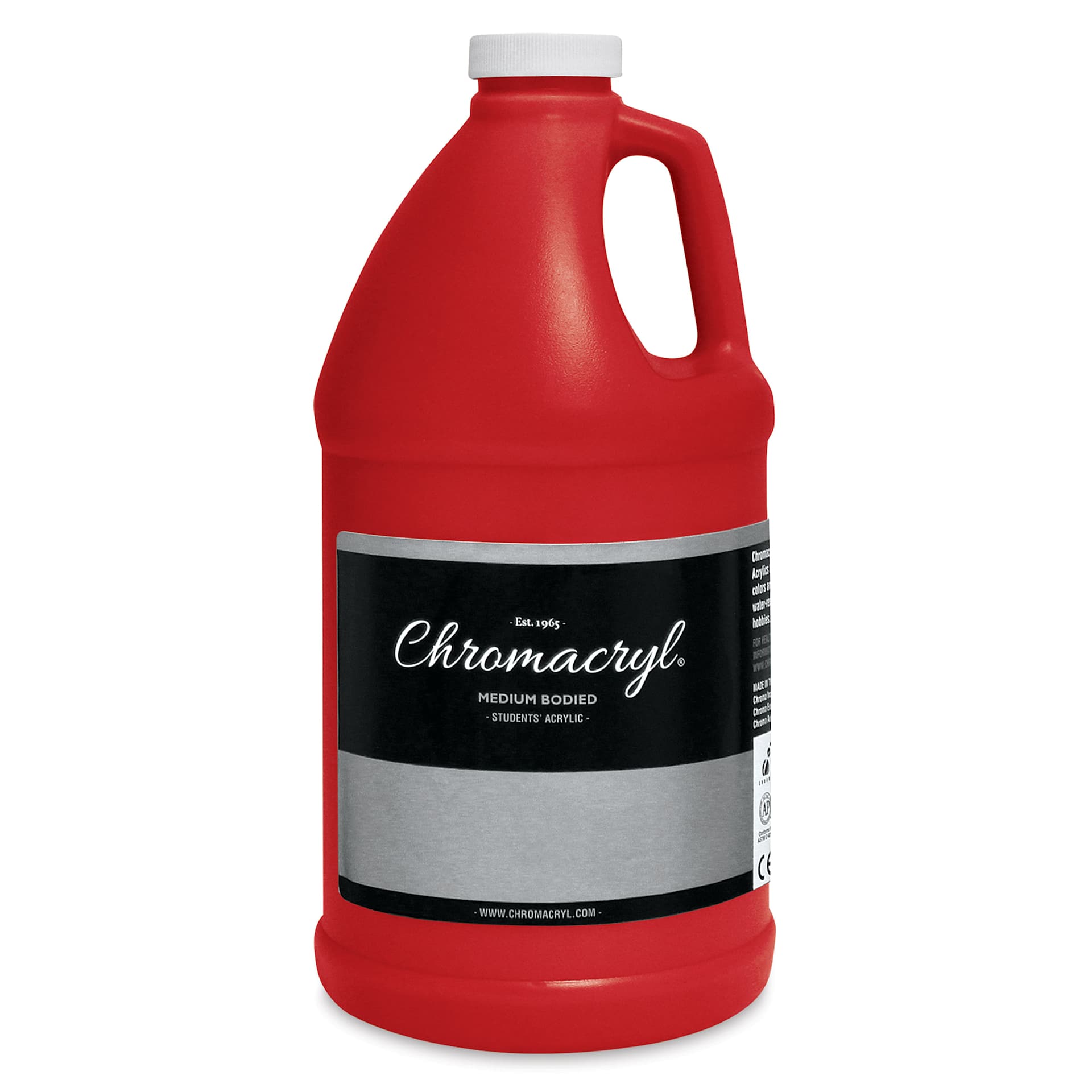 Chromacryl Students' Acrylics - Warm Red, 64 oz bottle