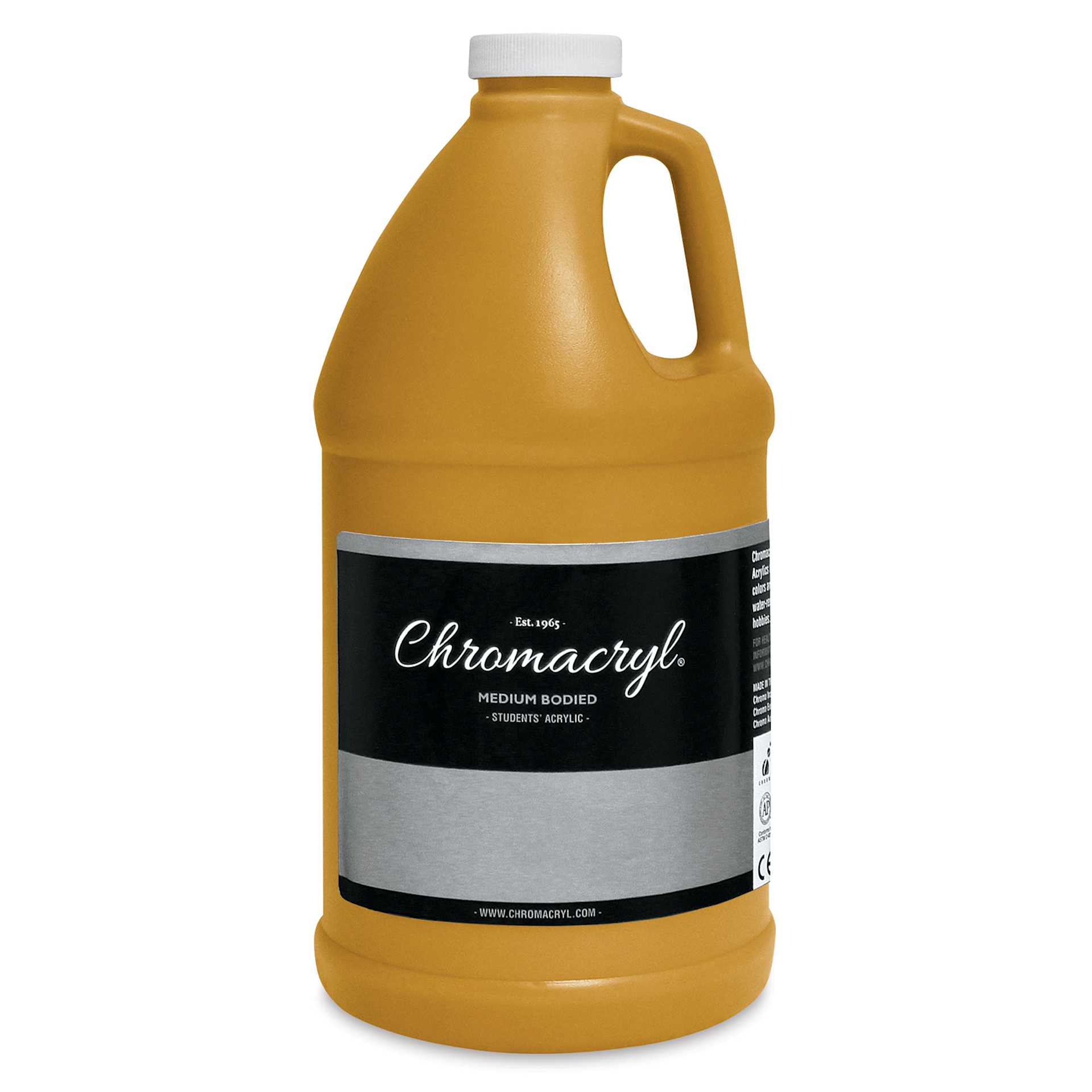Chromacryl Students' Acrylics - Yellow Oxide, 64 oz bottle