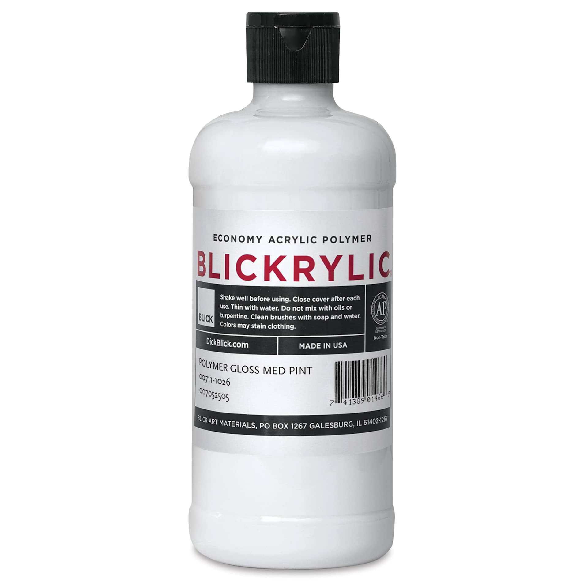 Blickrylic Polymer Gloss Medium - Gloss, Pint Blickrylic Polymer Gloss Medium - Gloss, Pint