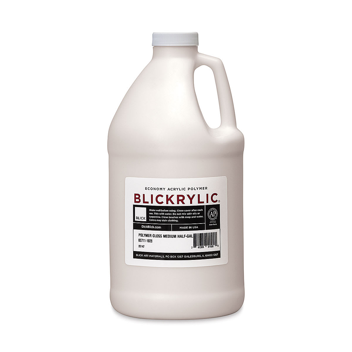 Blickrylic Polymer Gloss Medium - Gloss, Half Gallon Blickrylic Polymer Gloss Medium - Gloss, Half Gallon