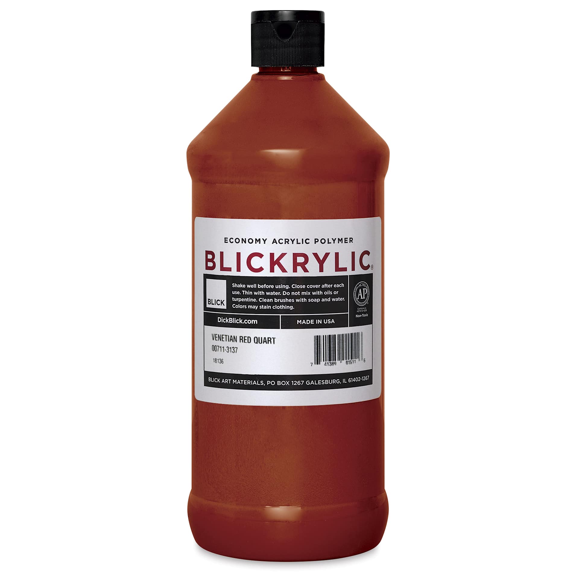 Blickrylic Student Acrylics - Venetian Red, Quart