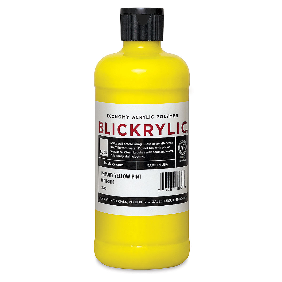 Blickrylic Student Acrylics - Primary Yellow, Pint