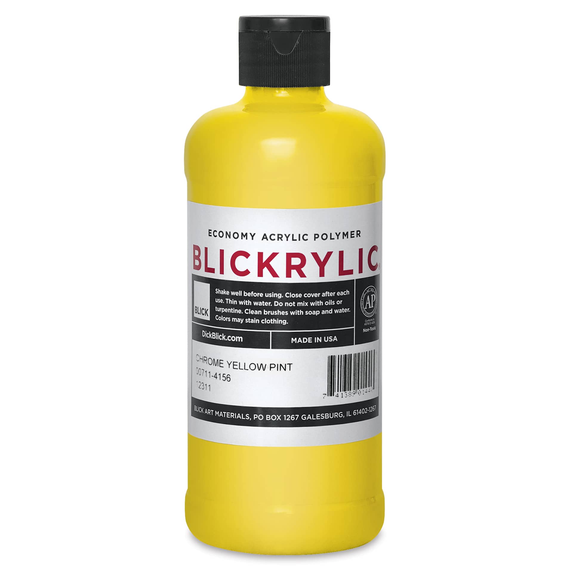Blickrylic Student Acrylics - Chrome Yellow, Pint