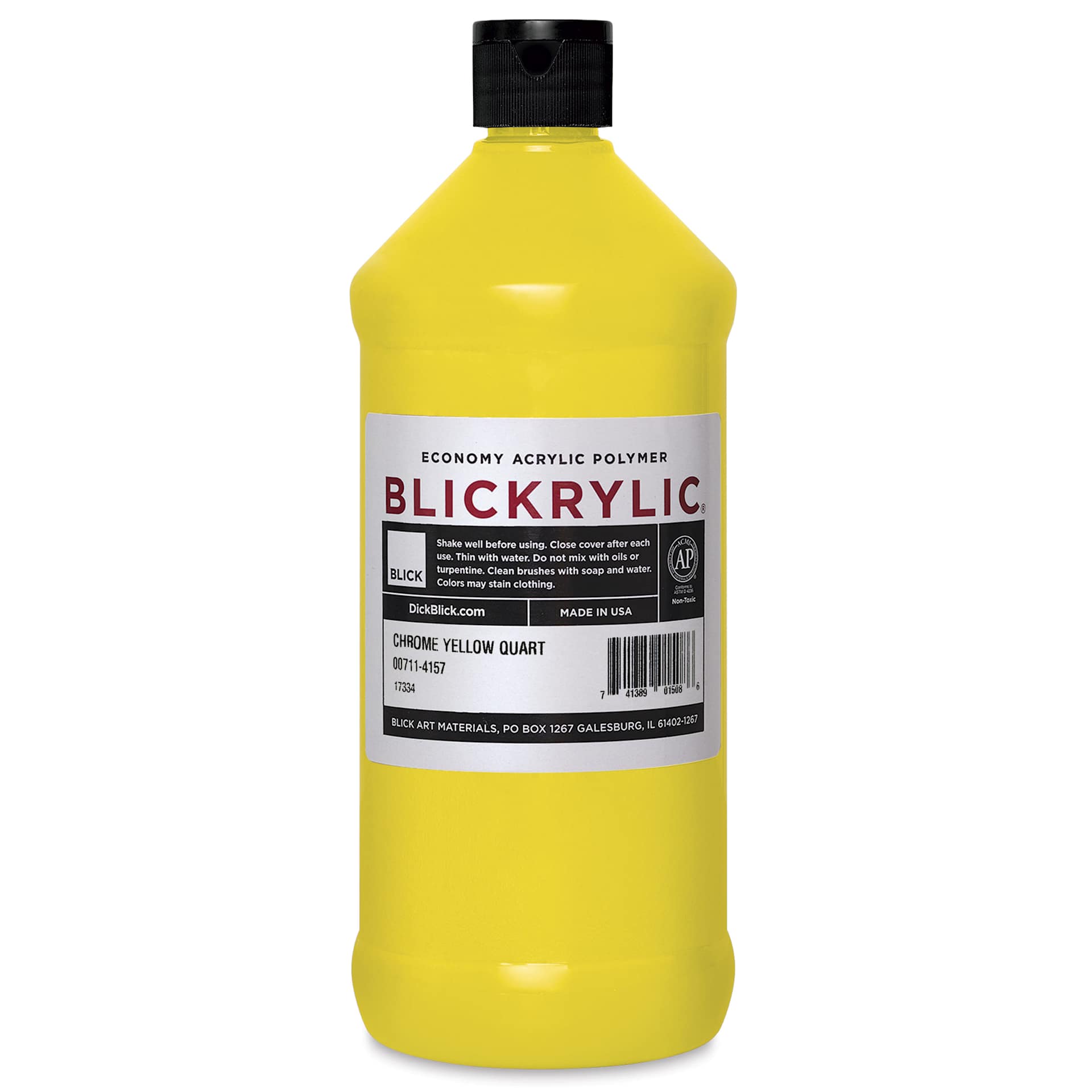 Blickrylic Student Acrylics - Chrome Yellow, Quart
