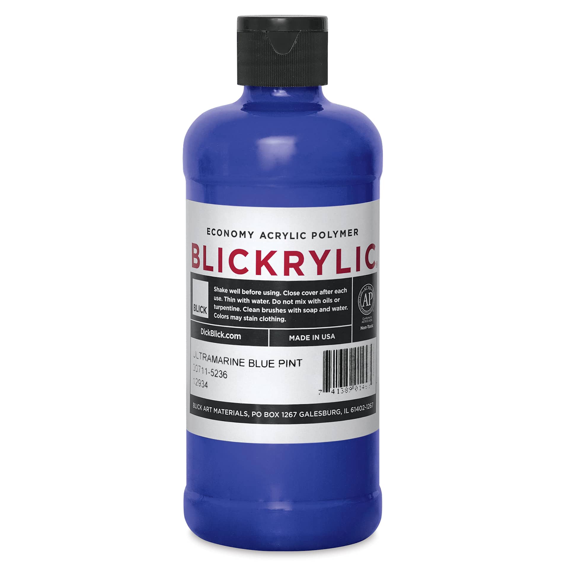 Blickrylic Student Acrylics - Ultramarine Blue, Pint