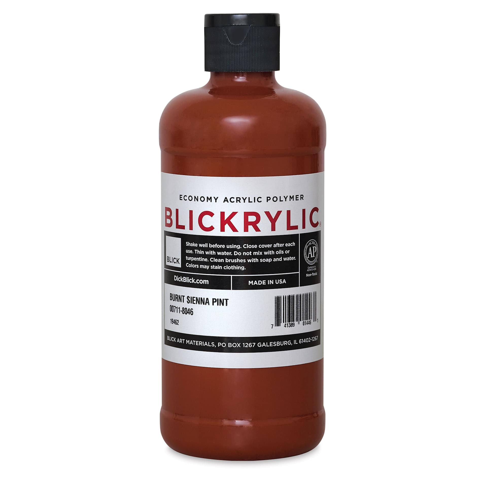 Blickrylic Student Acrylics - Burnt Sienna, Pint