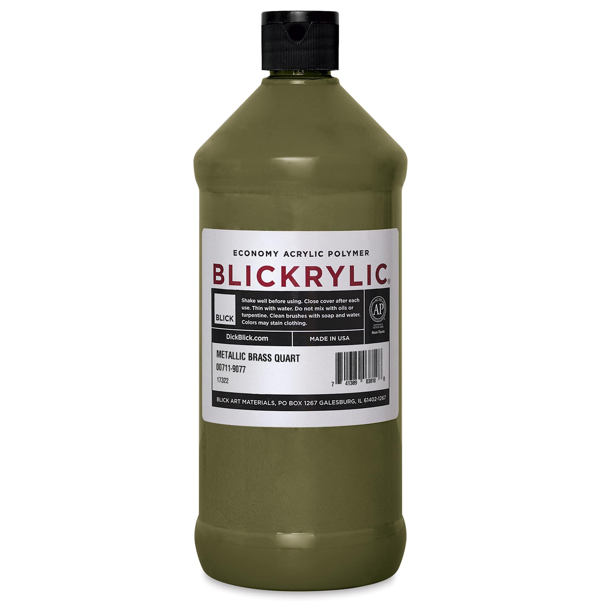 Blickrylic Student Acrylics - Metallic Brass, Quart