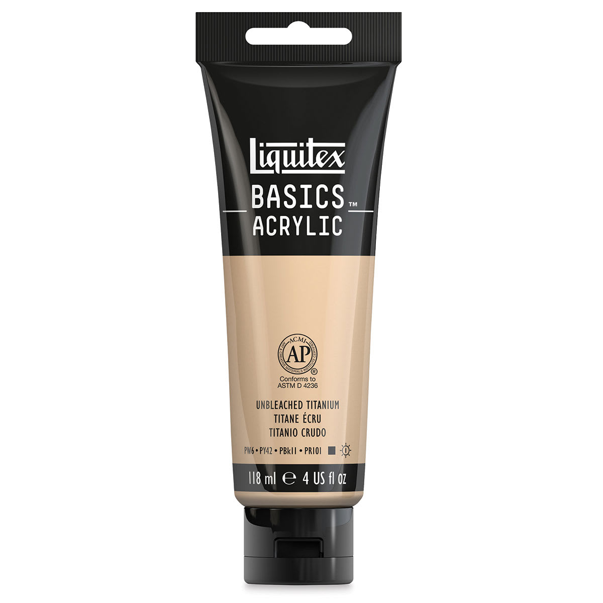 Liquitex Basics - Unbleached Titanium, 4 oz tube
