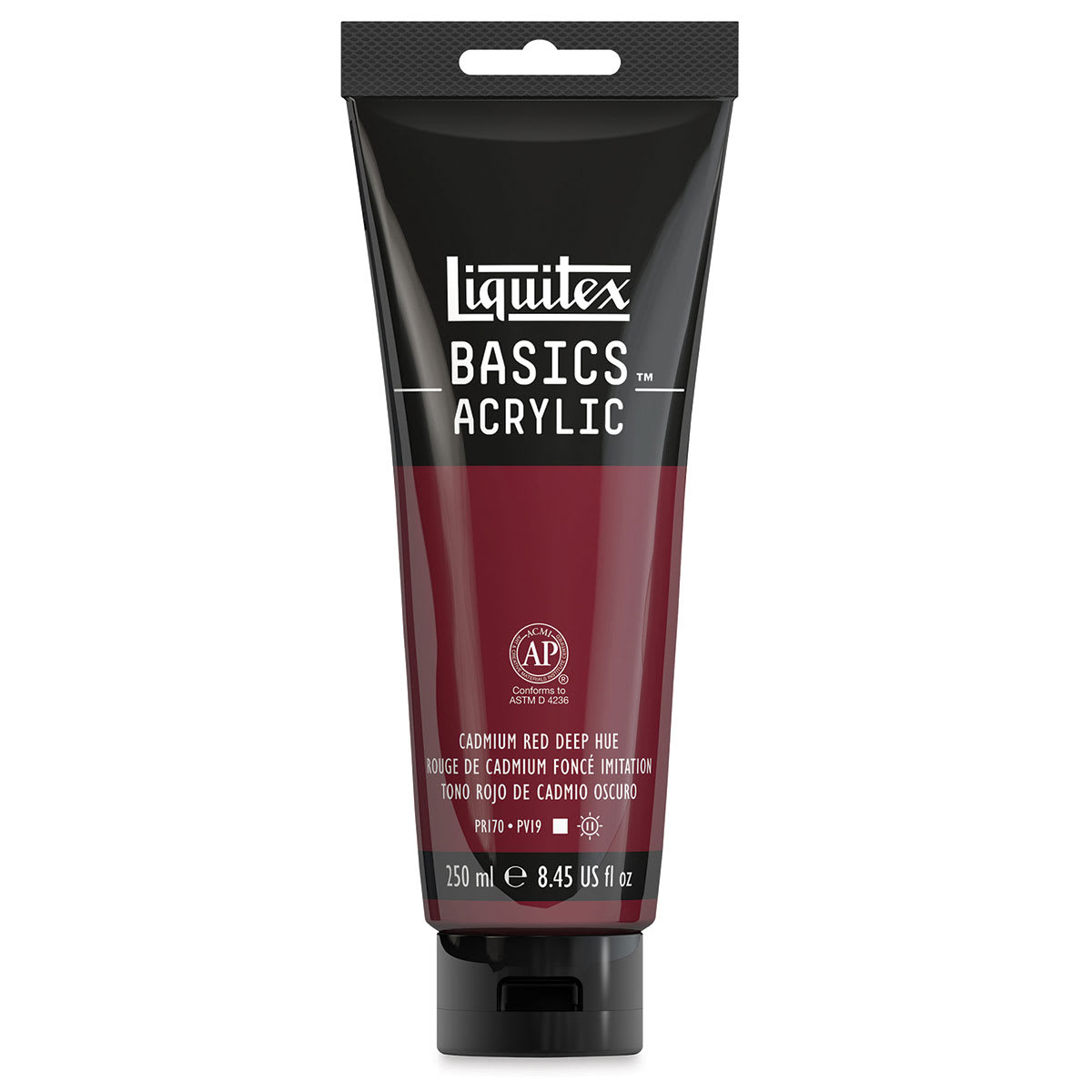 Liquitex Basics - Cadmium Red Deep Hue, 8.5 oz Tube