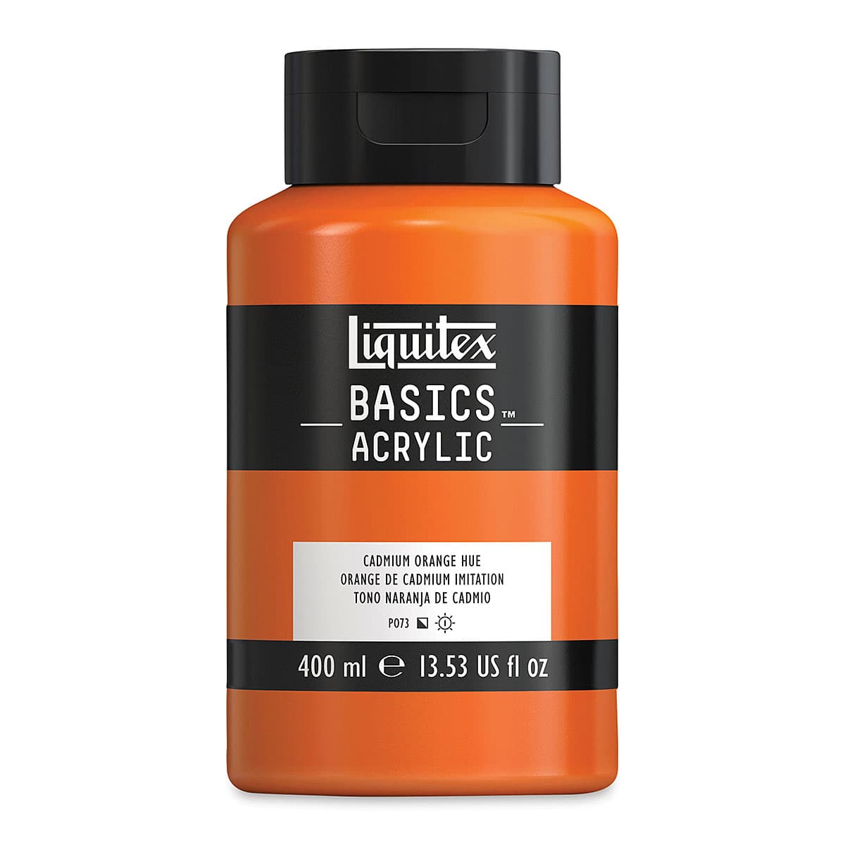 Liquitex Basics - Cadmium Orange Hue, 13.5 oz Squeeze Bottle