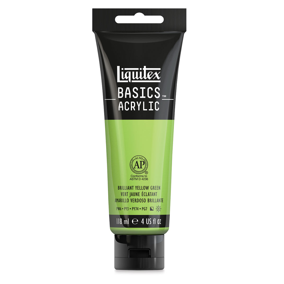 Liquitex Basics - Brilliant Yellow Green, 4 oz tube