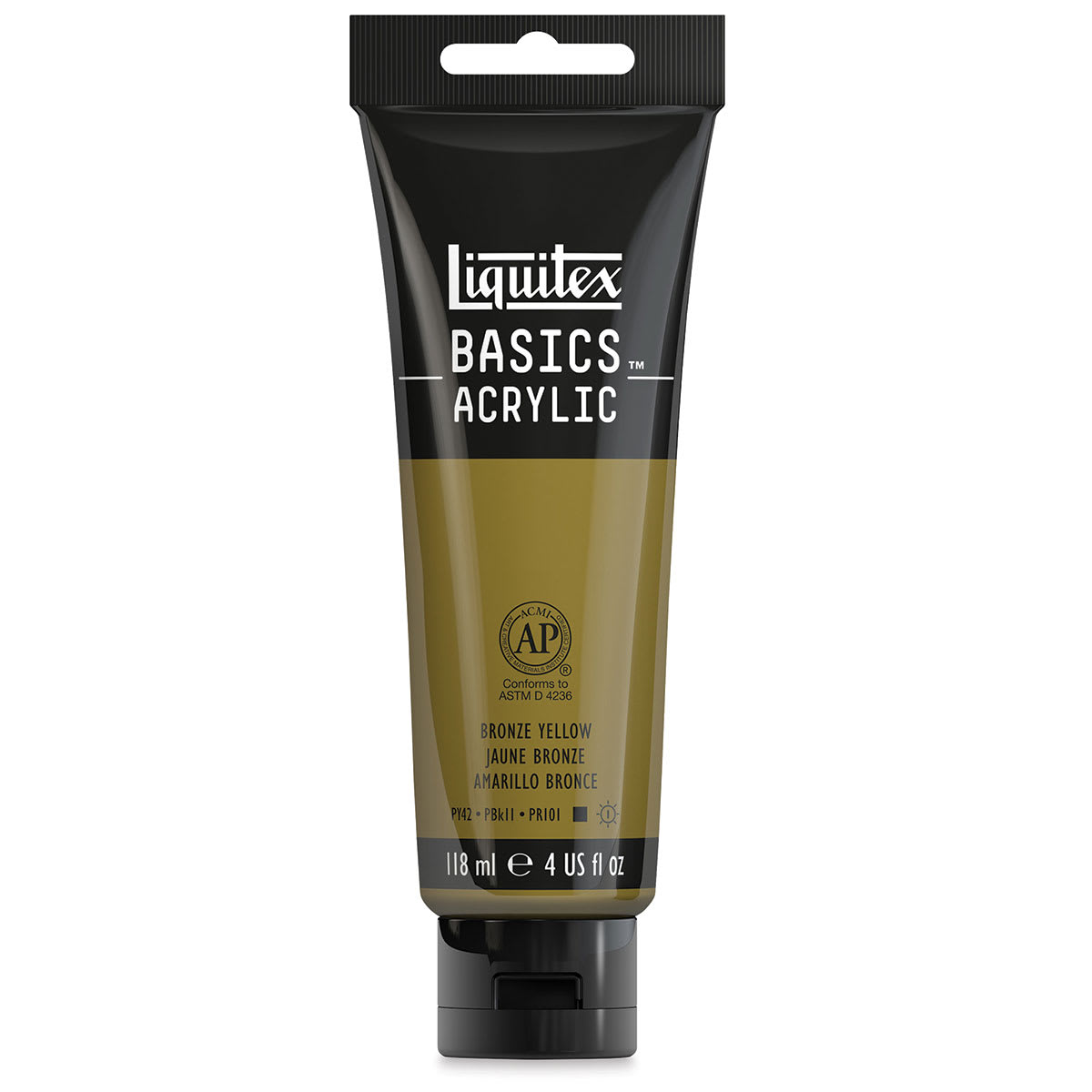 Liquitex Basics - Bronze Yellow, 4 oz tube