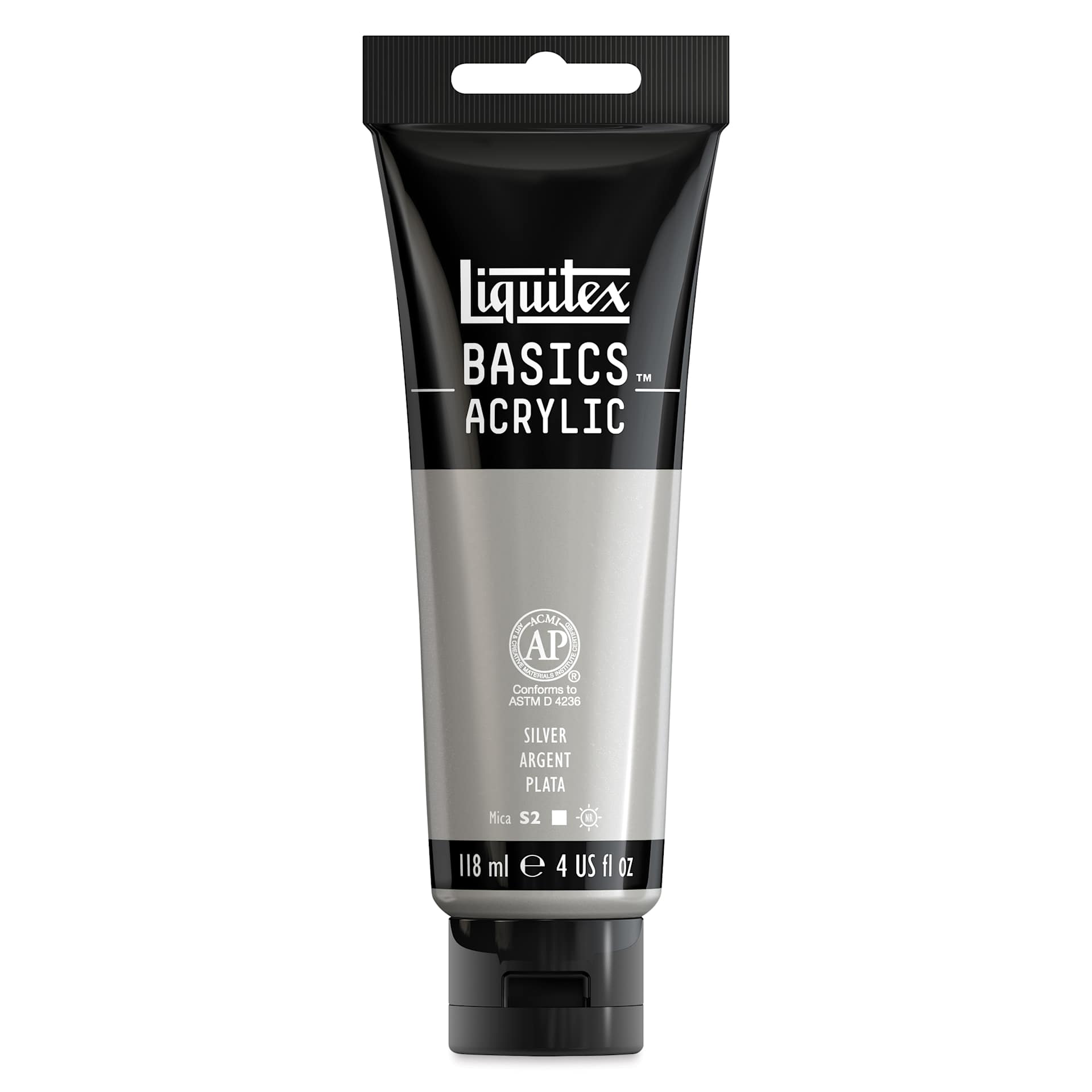Liquitex Basics - Silver, 4 oz tube Liquitex Basics - Silver, 4 oz tube