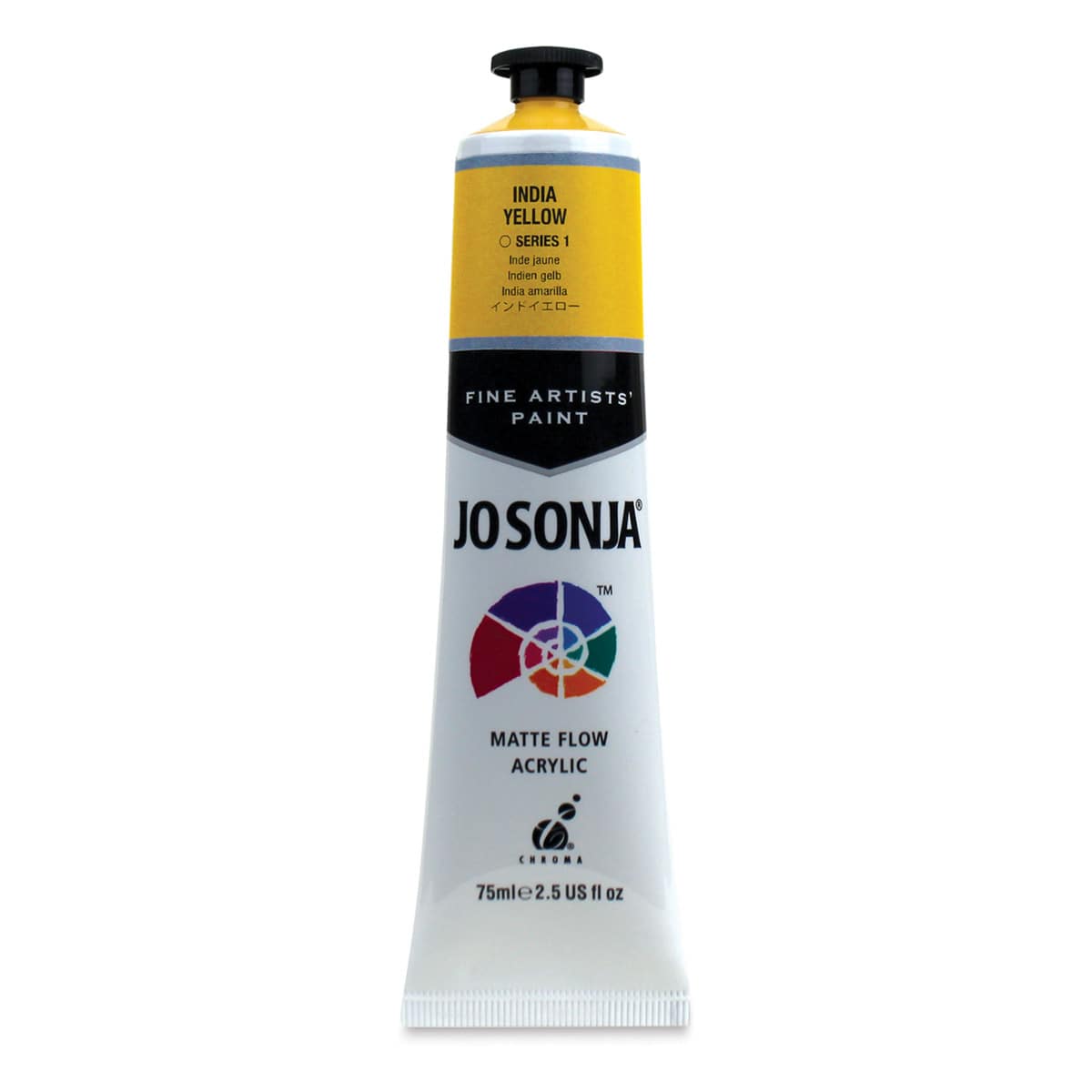 Jo Sonja's Artist Acrylic - India Yellow, 2.5 oz tube