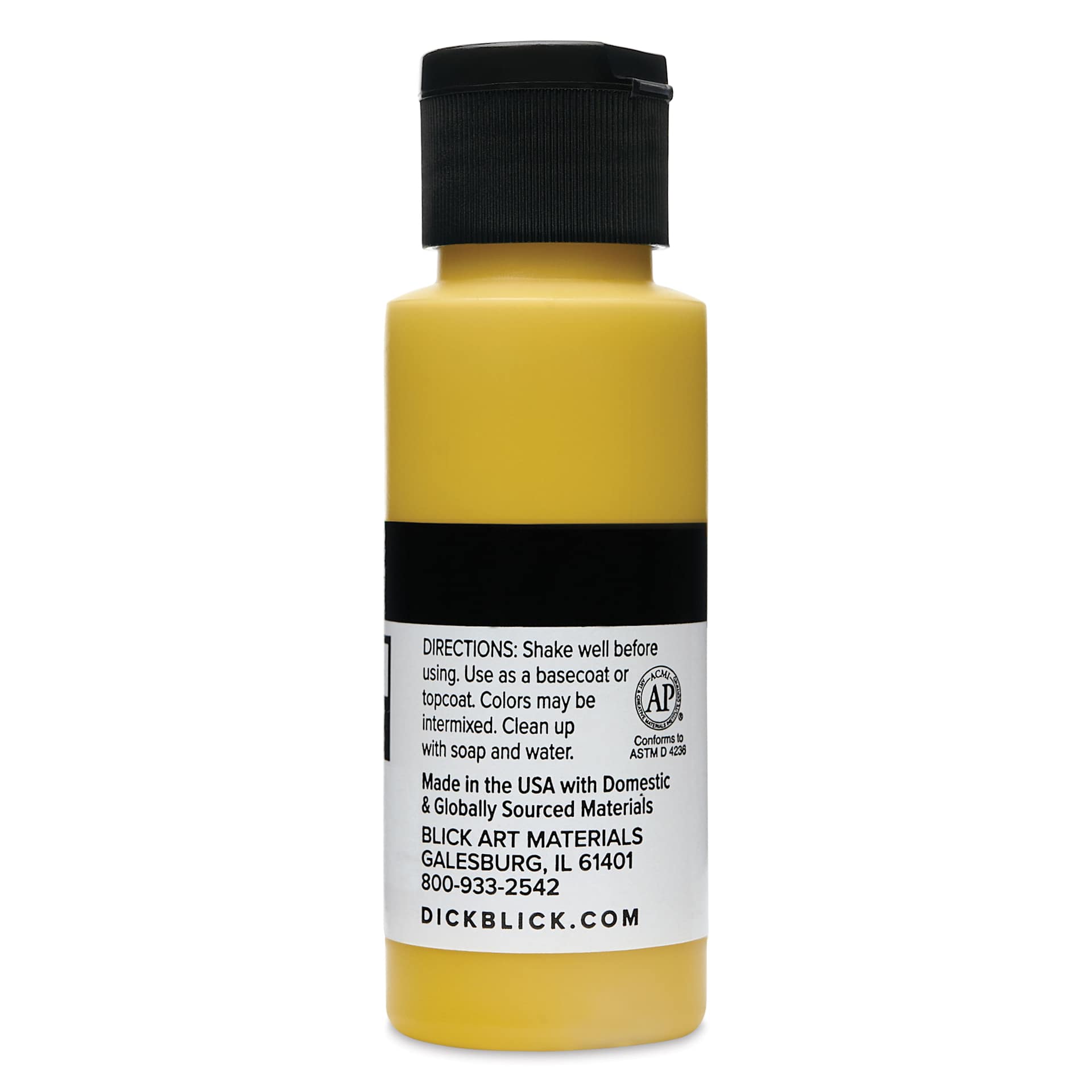 Blick Matte Acrylic - Yellow Deep, 2 oz bottle