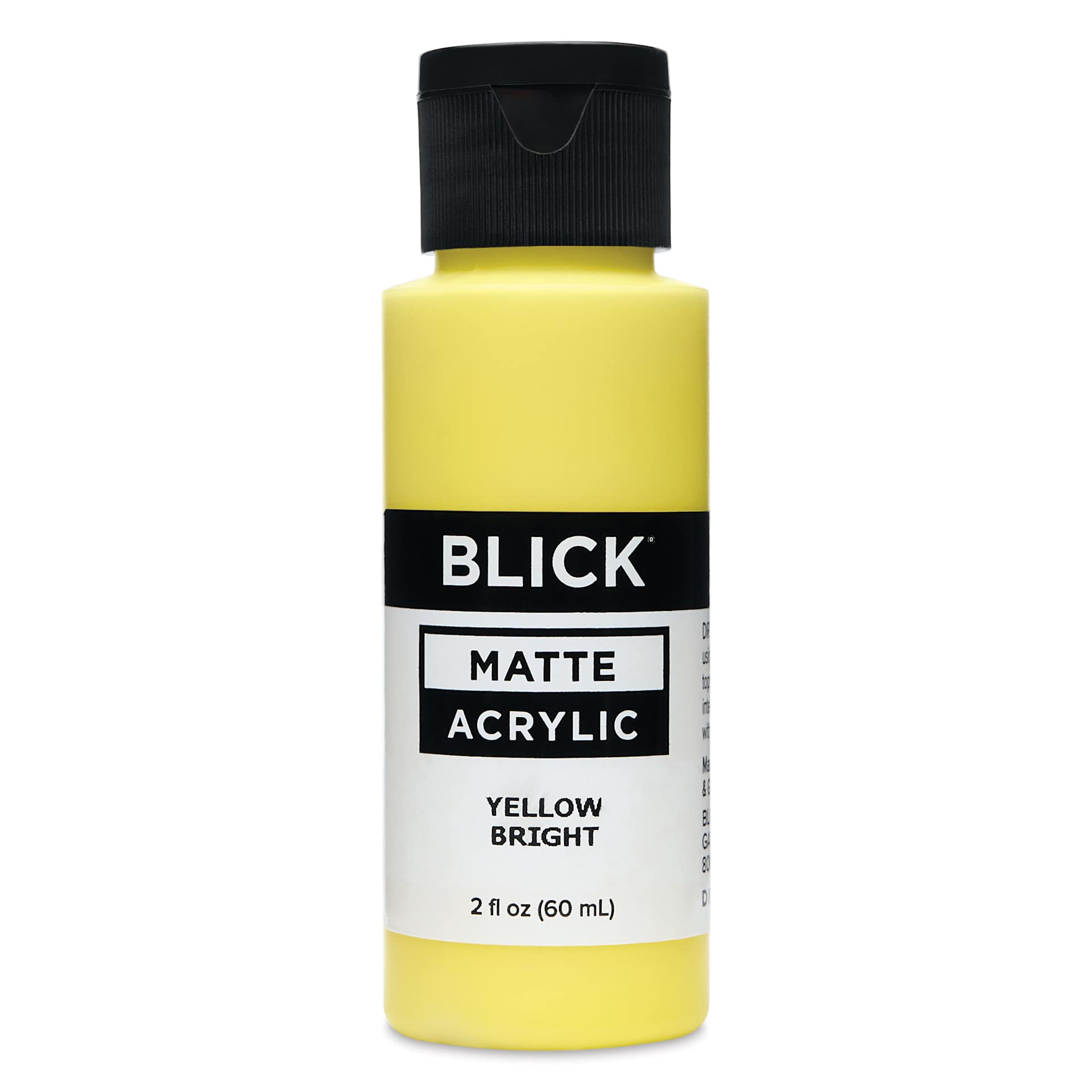 Blick Matte Acrylic - Yellow Bright, 2 oz bottle