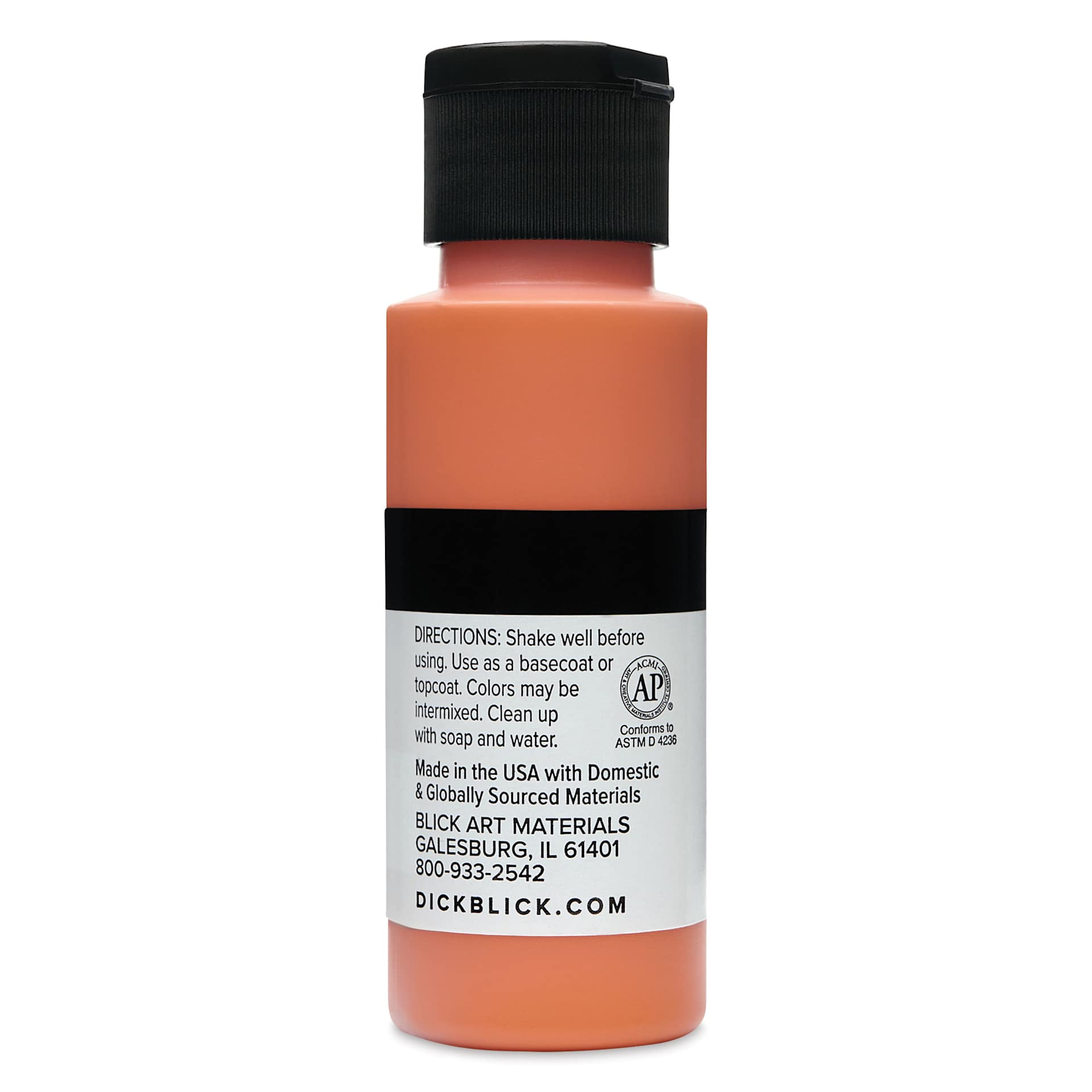 Blick Matte Acrylic - Orange Deep, 2 oz bottle