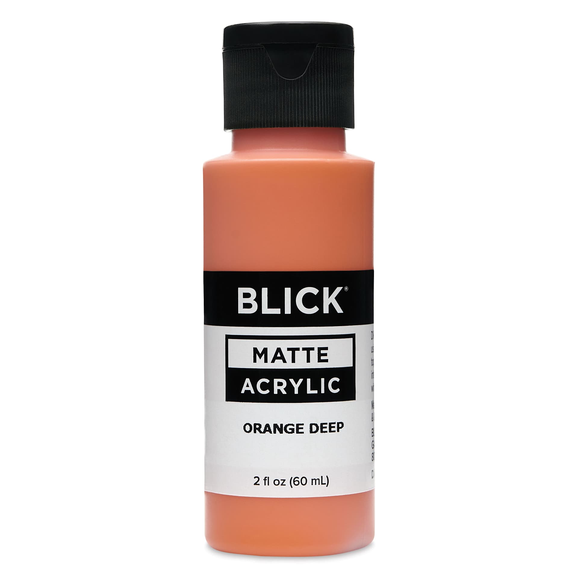 Blick Matte Acrylic - Orange Deep, 2 oz bottle