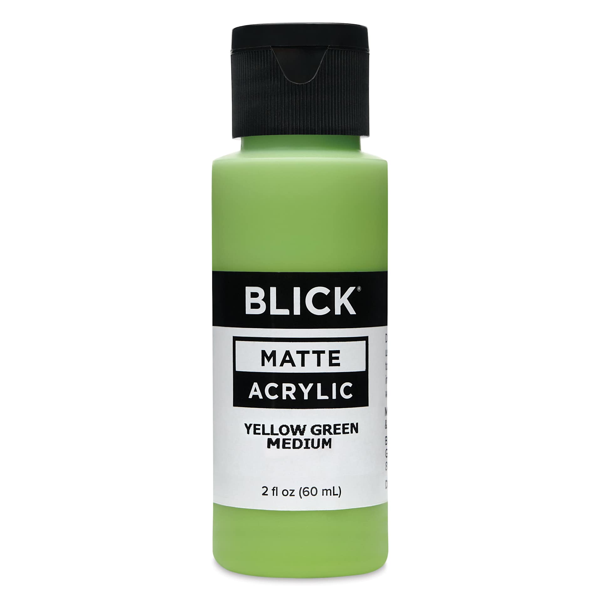 Blick Matte Acrylic - Yellow Green Medium, 2 oz bottle