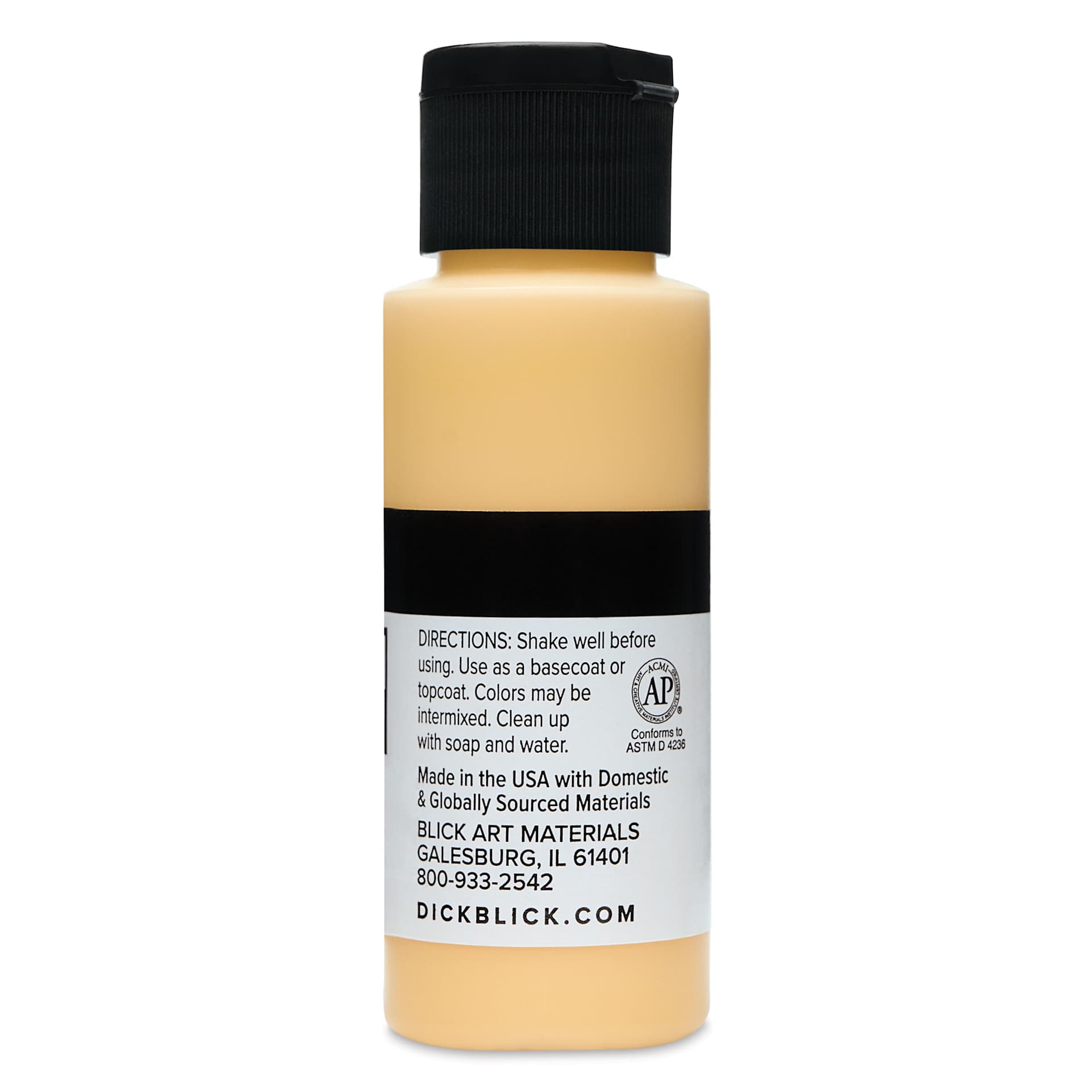 Blick Matte Acrylic - Yellow Orange Light, 2 oz bottle
