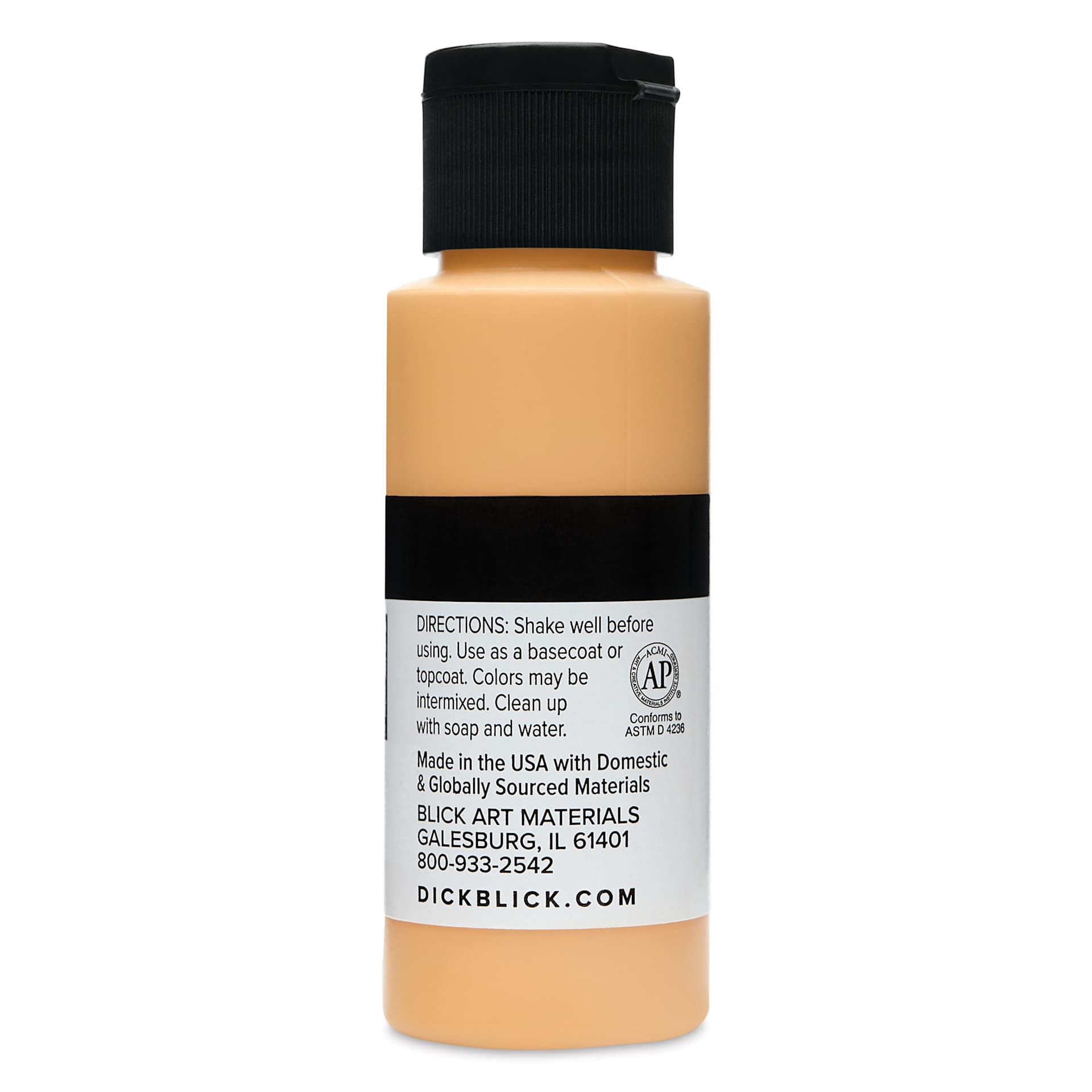 Blick Matte Acrylic - Yellow Orange Medium, 2 oz bottle