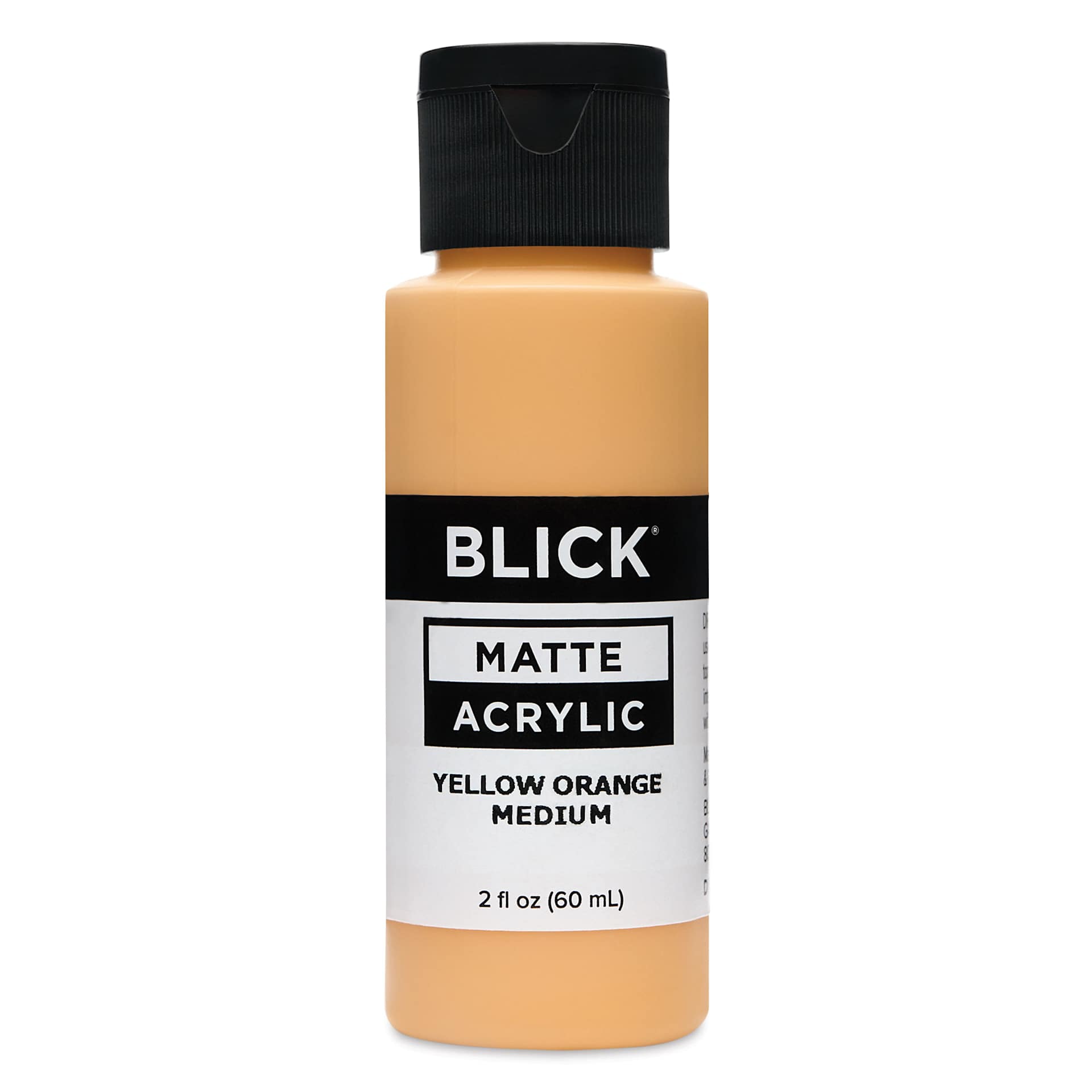 Blick Matte Acrylic - Yellow Orange Medium, 2 oz bottle