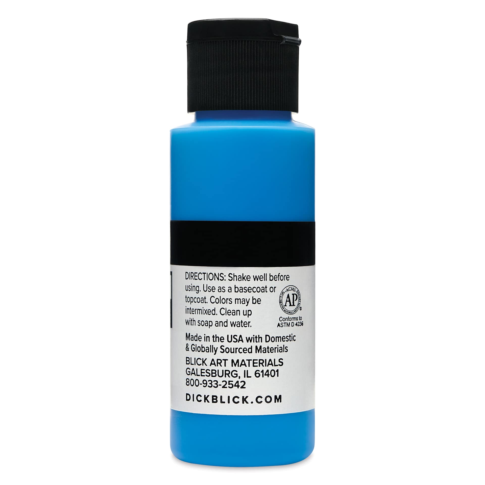 Blick Matte Acrylic - Dark Blue Light, 2 oz bottle
