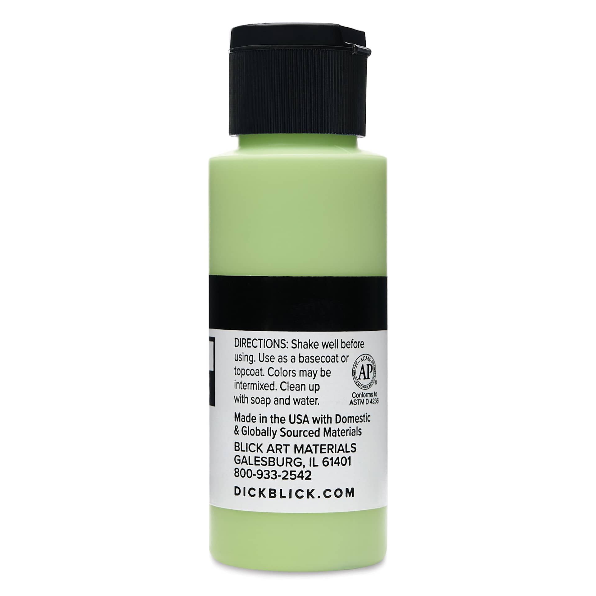 Blick Matte Acrylic - Blue Green Light, 2 oz bottle