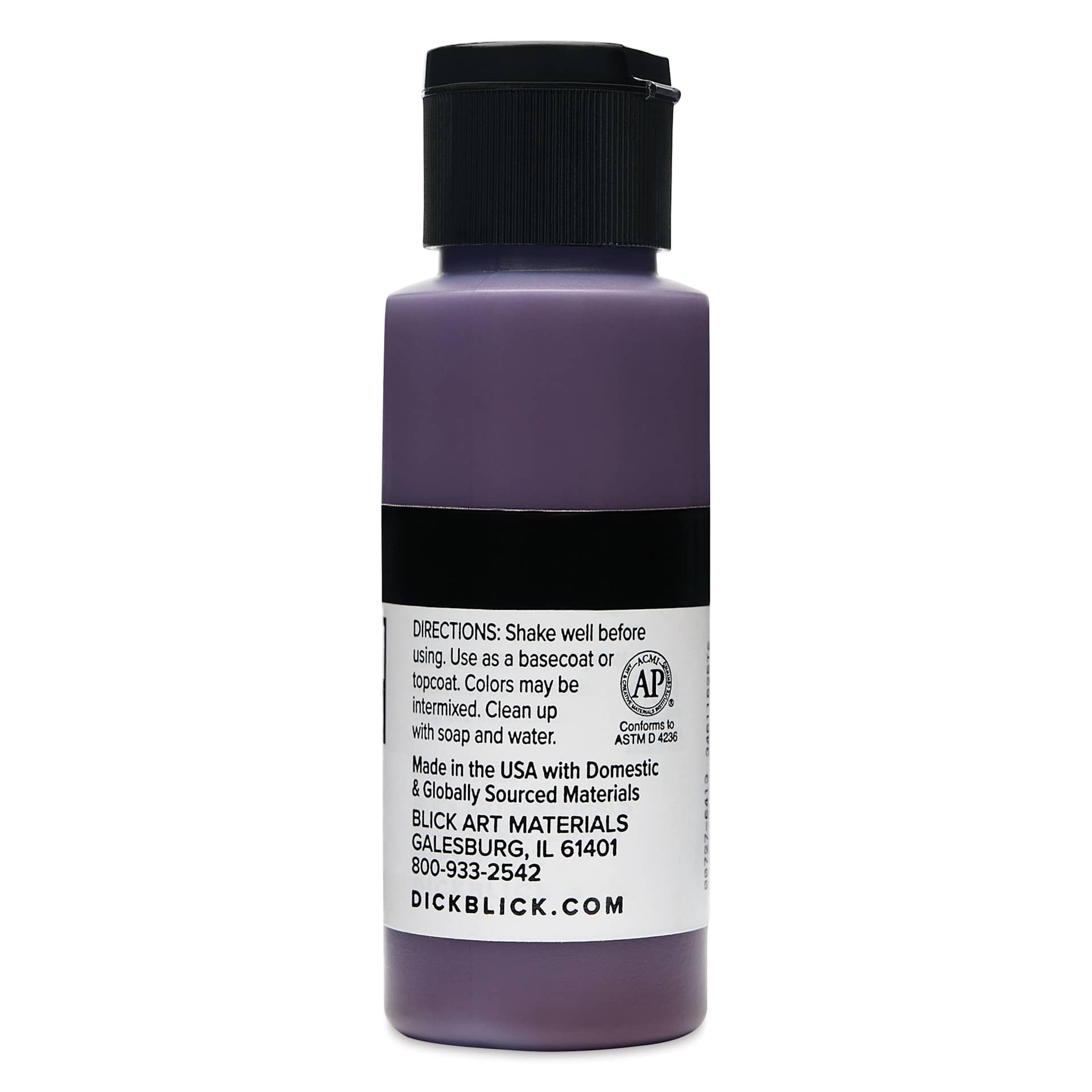 Blick Matte Acrylic - Purple Madder, 2 oz bottle