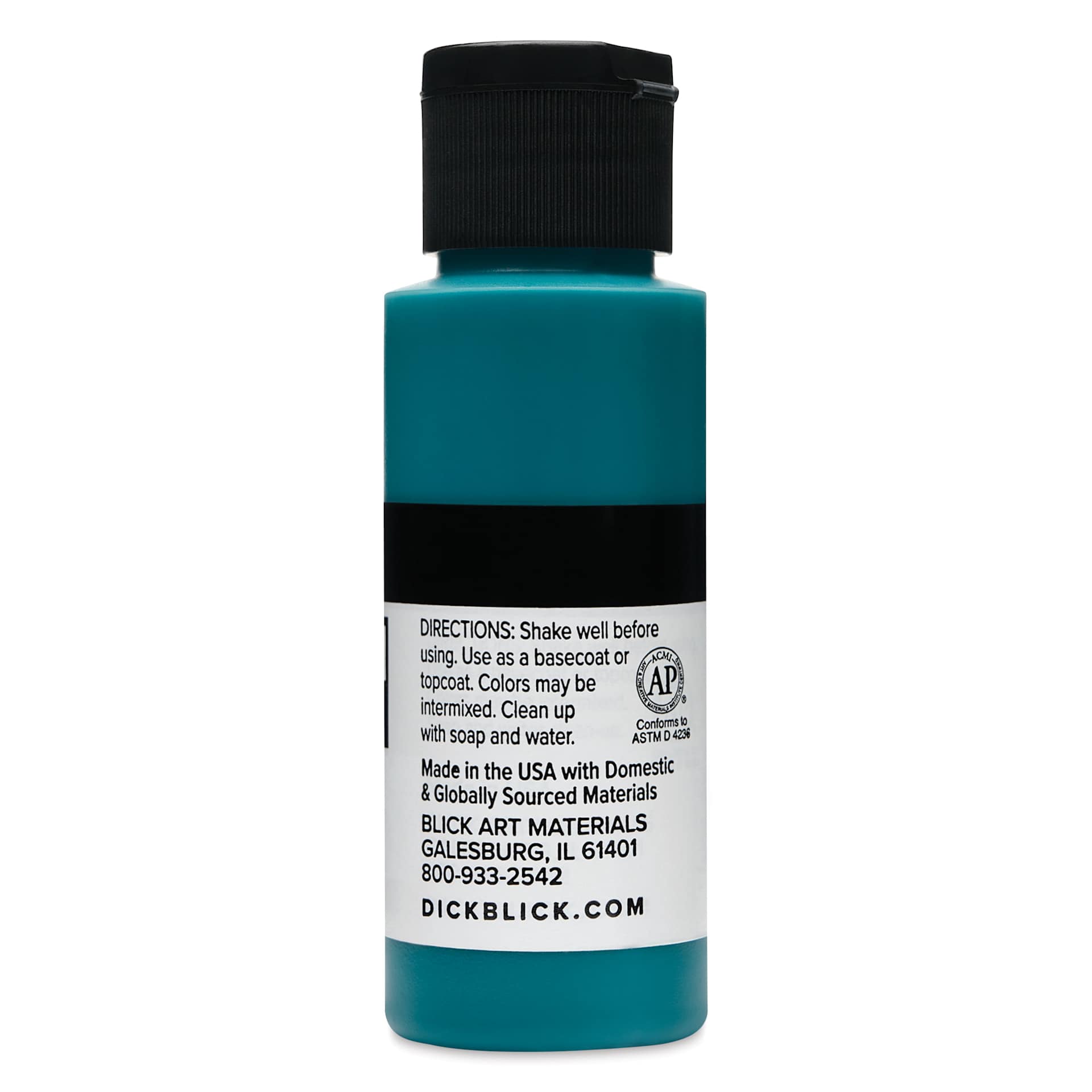 Blick Matte Acrylic - Dark Green Medium, 2 oz bottle