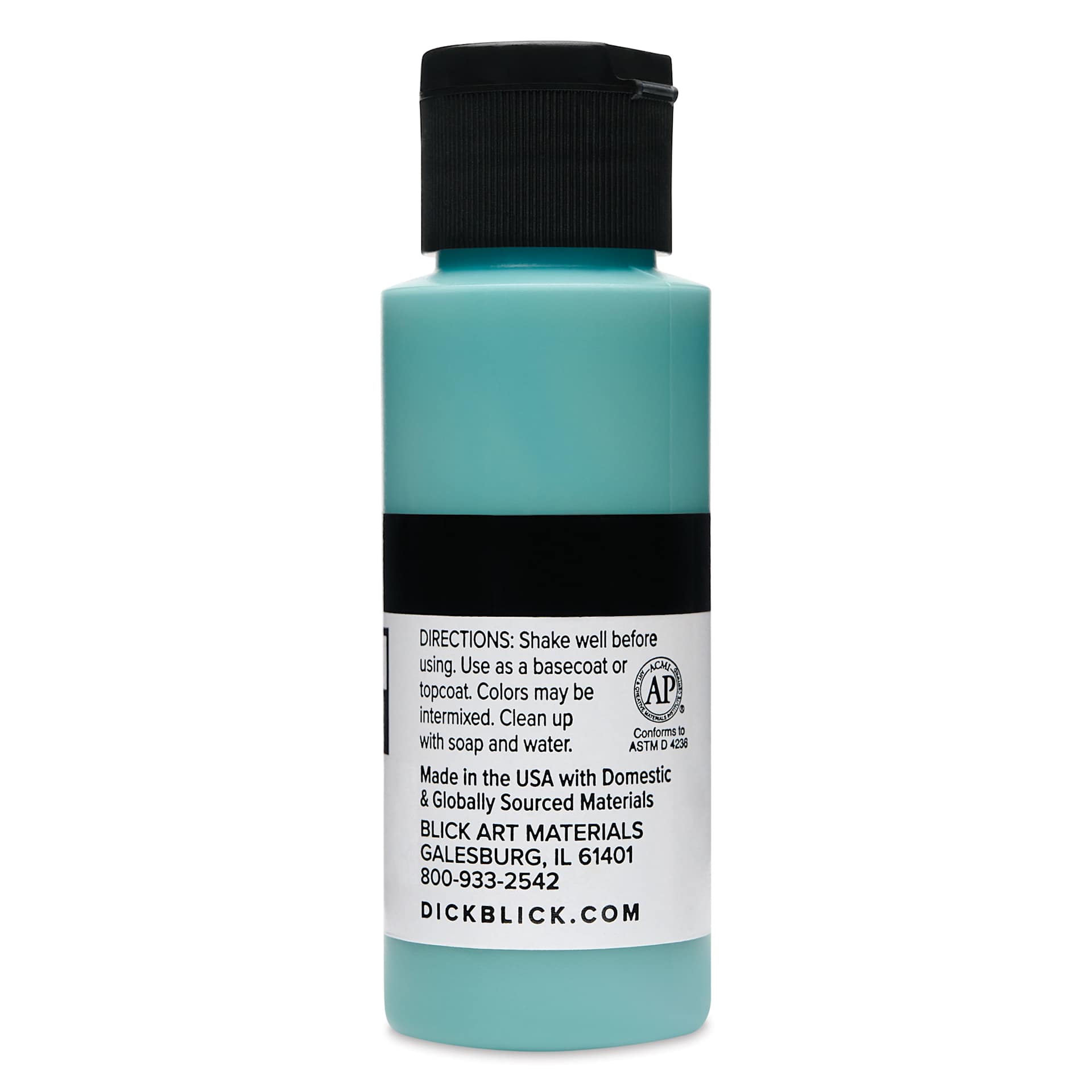 Blick Matte Acrylic - Green Blue Deep, 2 oz bottle